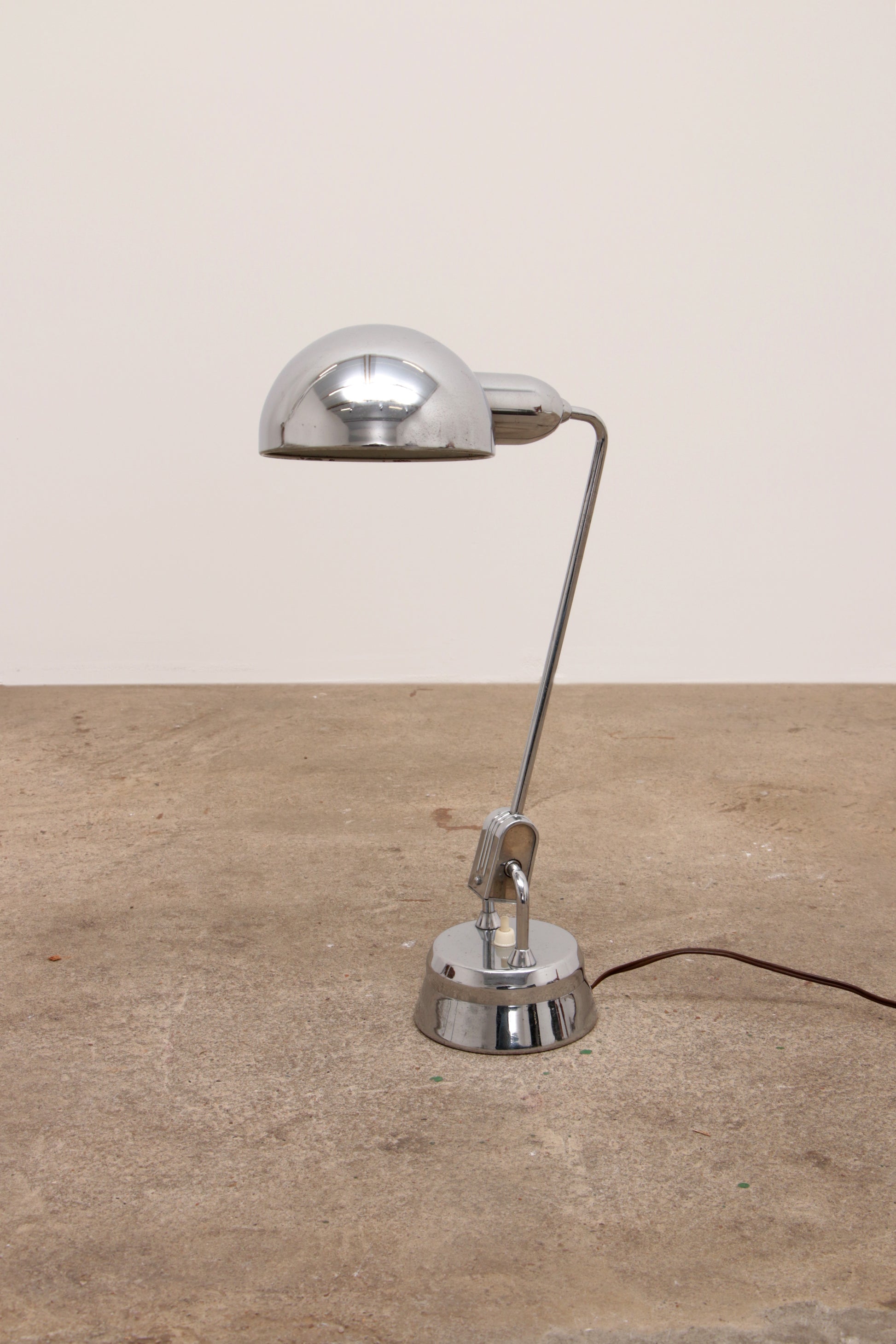 Original Jumo 600 Chrome Lamp Selected by Charlotte Perriand.