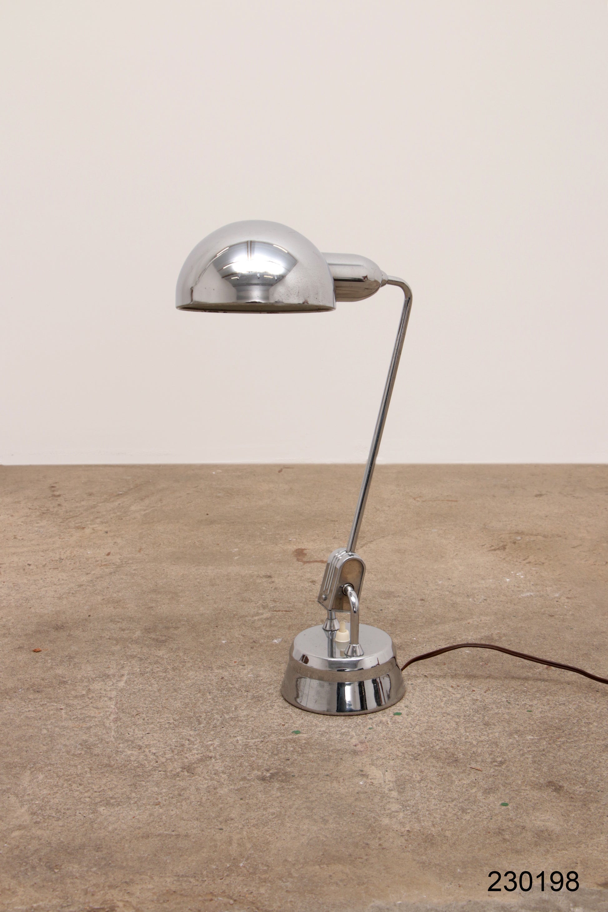 Original Jumo 600 Chrome Lamp Selected by Charlotte Perriand.