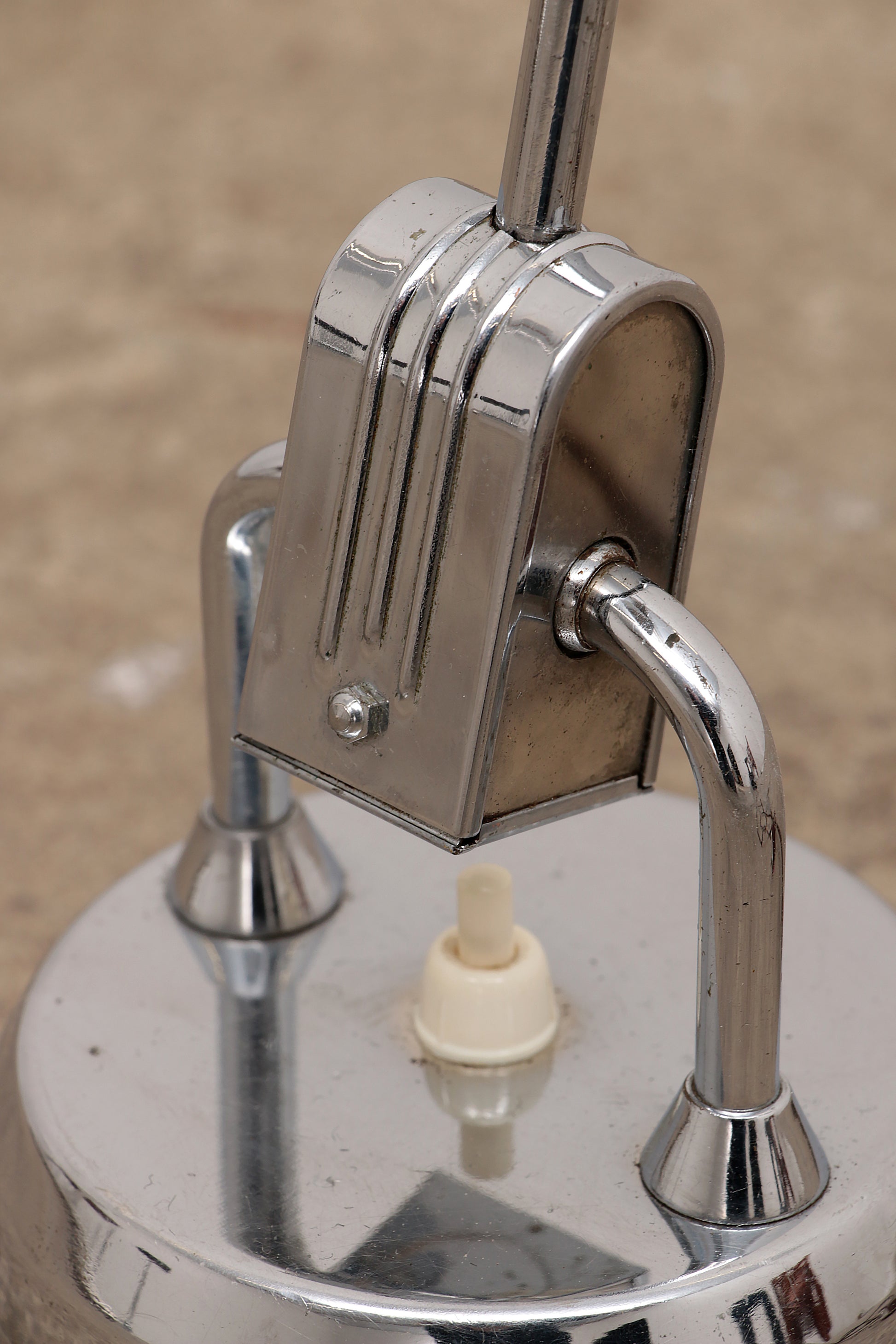 Original Jumo 600 Chrome Lamp Selected by Charlotte Perriand.