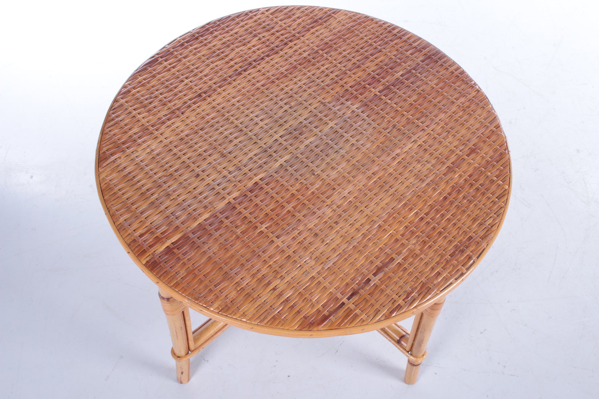 Vintage ronde salontafel Bohemian style bovenkant