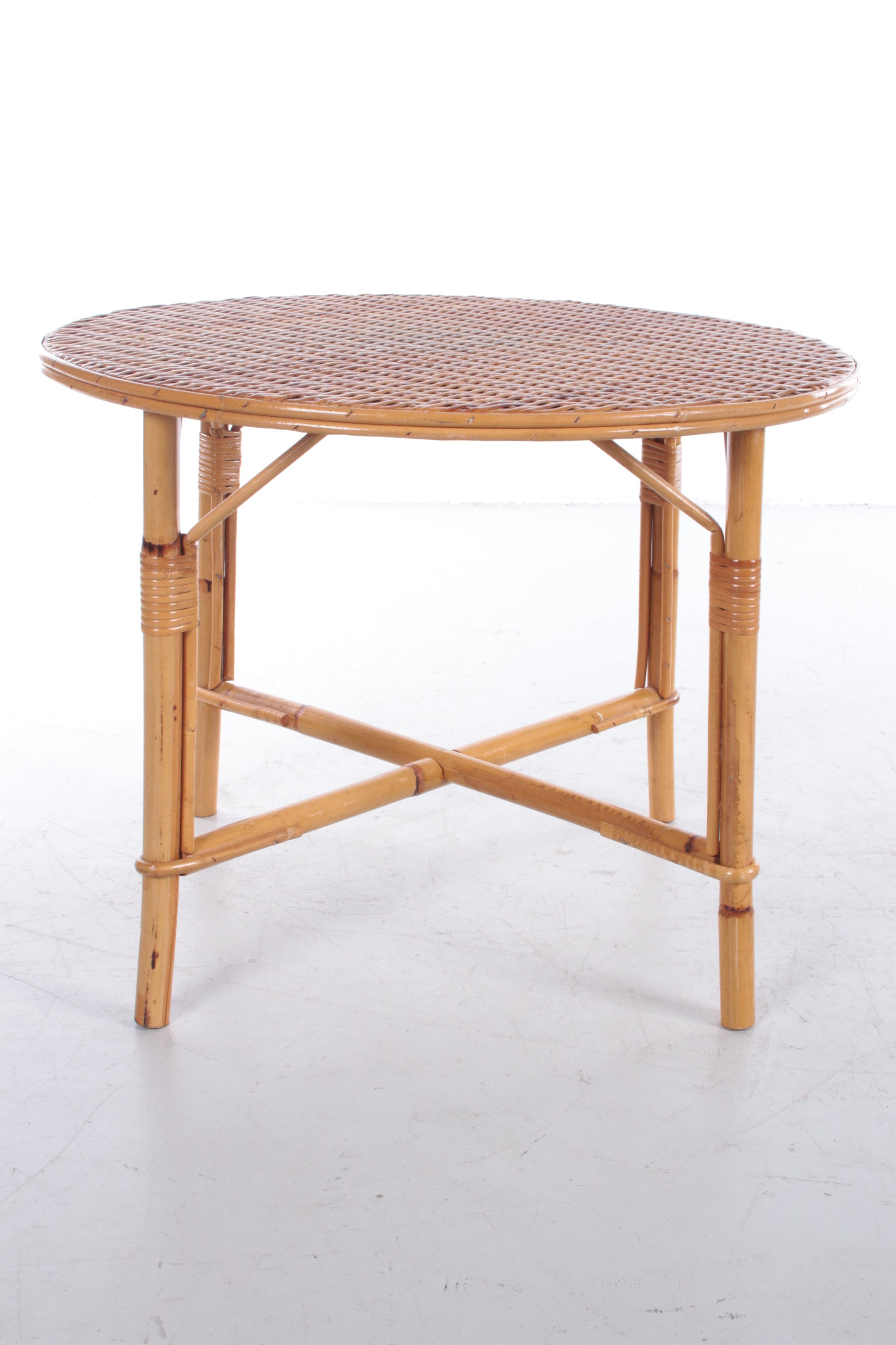 Vintage ronde salontafel Bohemian style