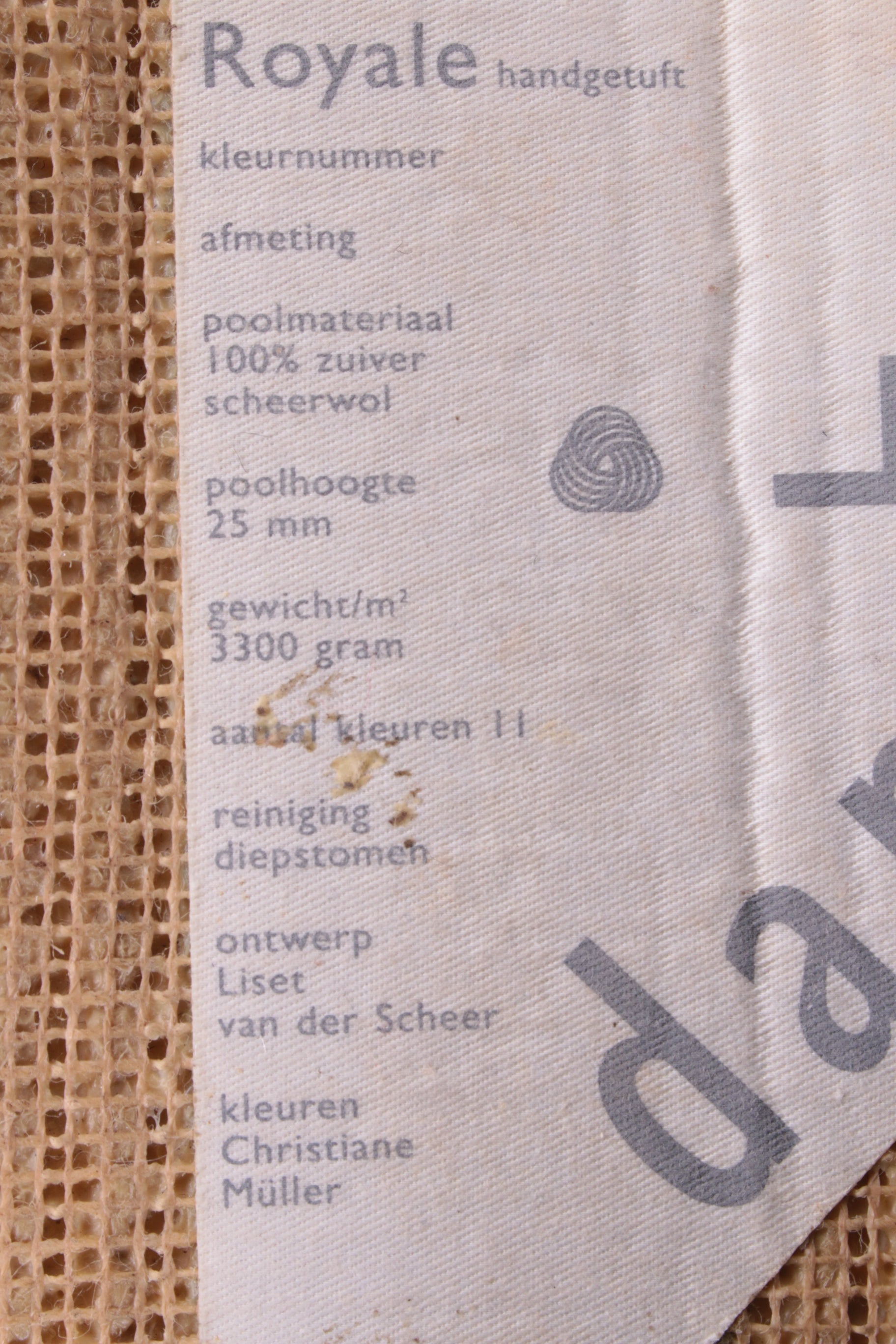 Tapijt Danskina Handgeknoopt gemaakt van 100 procent wol.