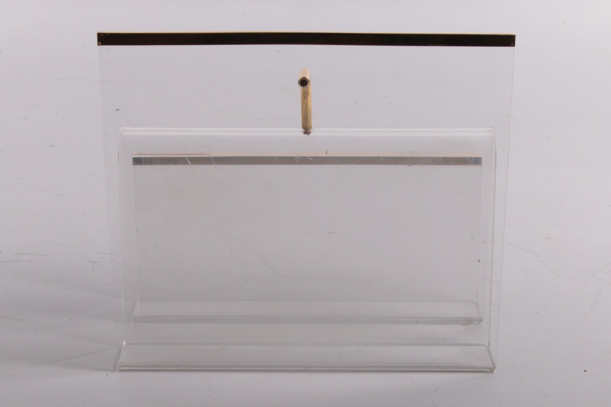 Hollywood regency Plexiglas magazijnrek jaren70 Italie