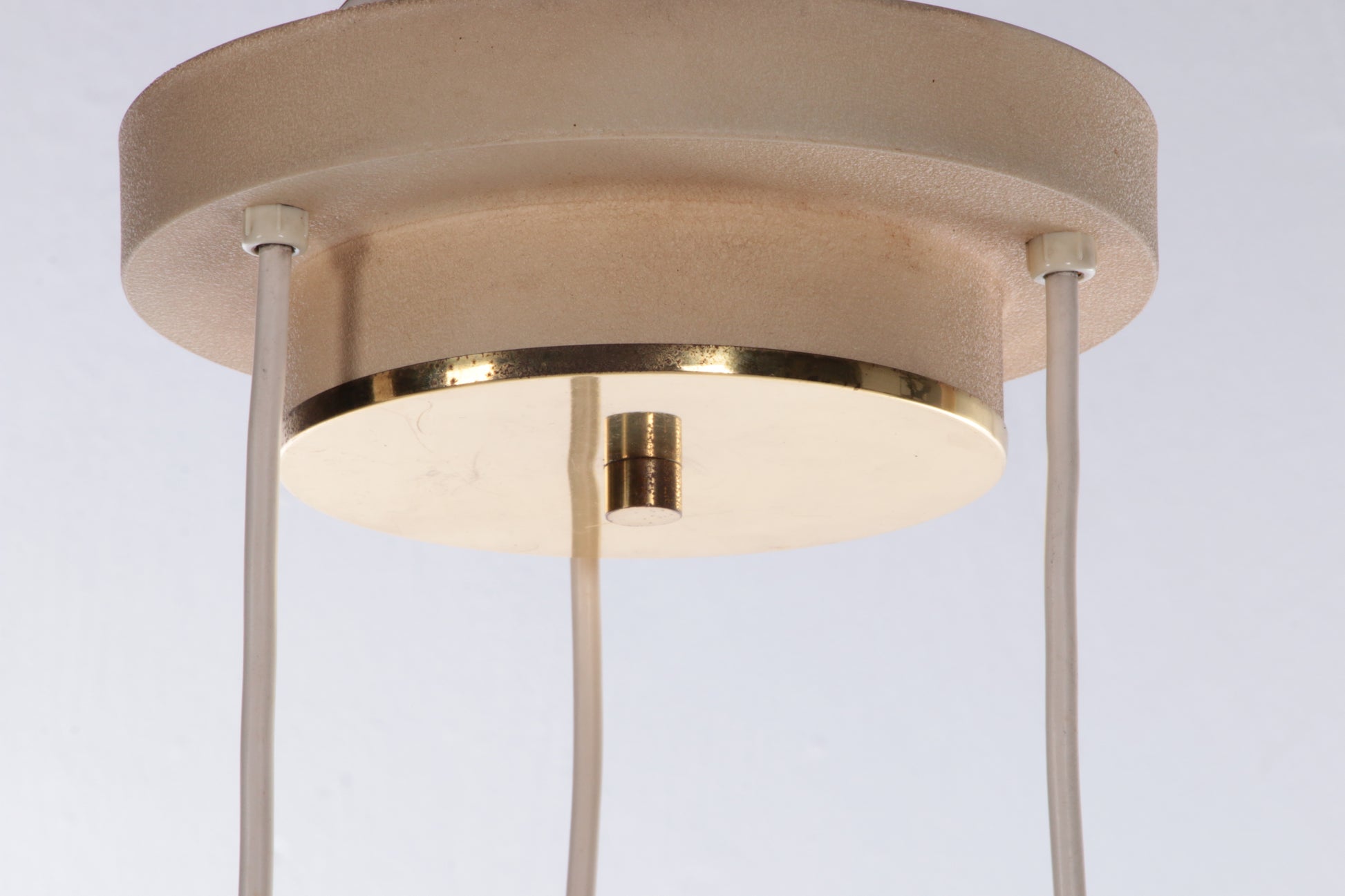 Vintage Plafondlamp met drie Opaalglazen bollen,1960 Duitsland