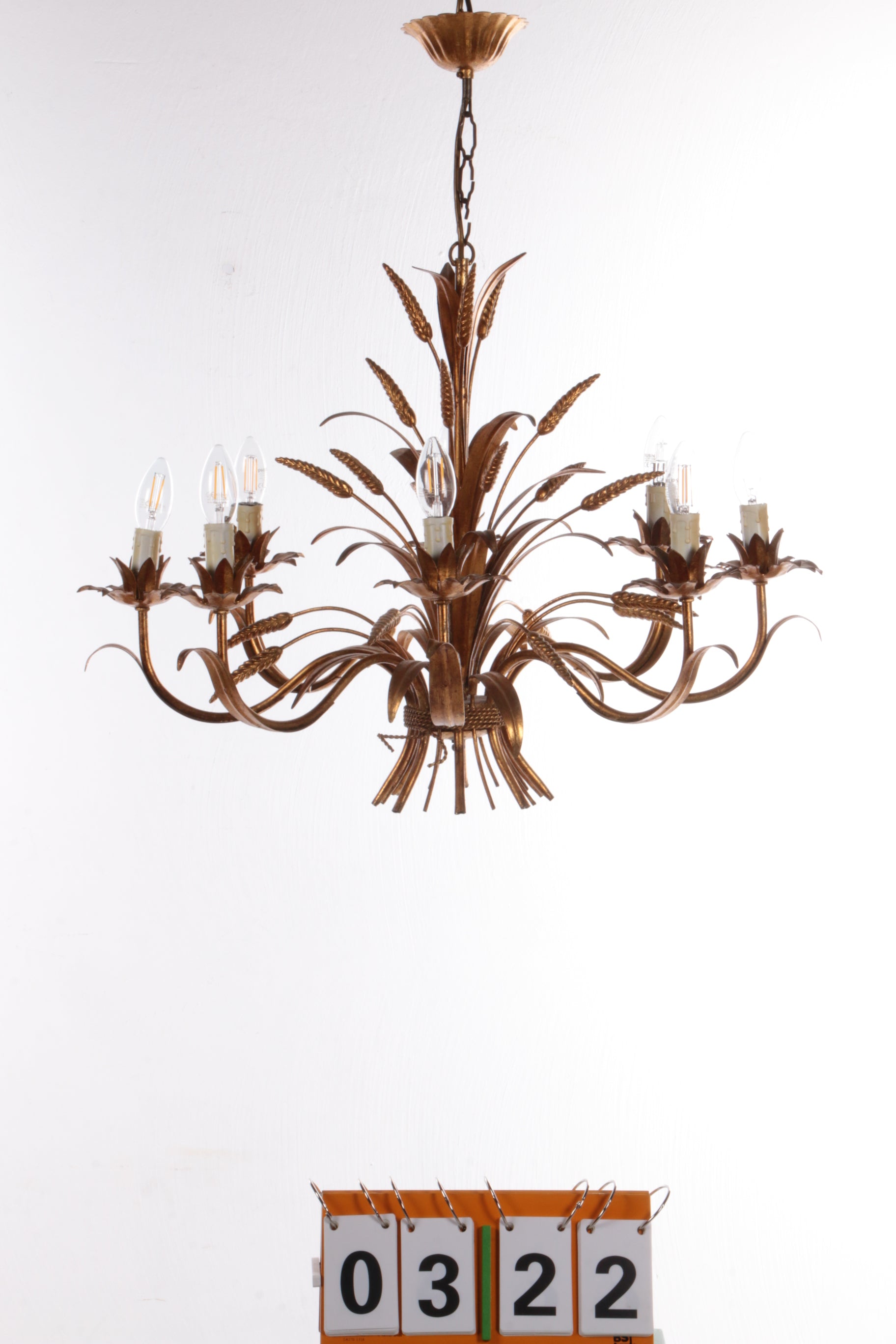 Grote Hanglamp Ontwerp van Hans Kogl,1970 Italie.