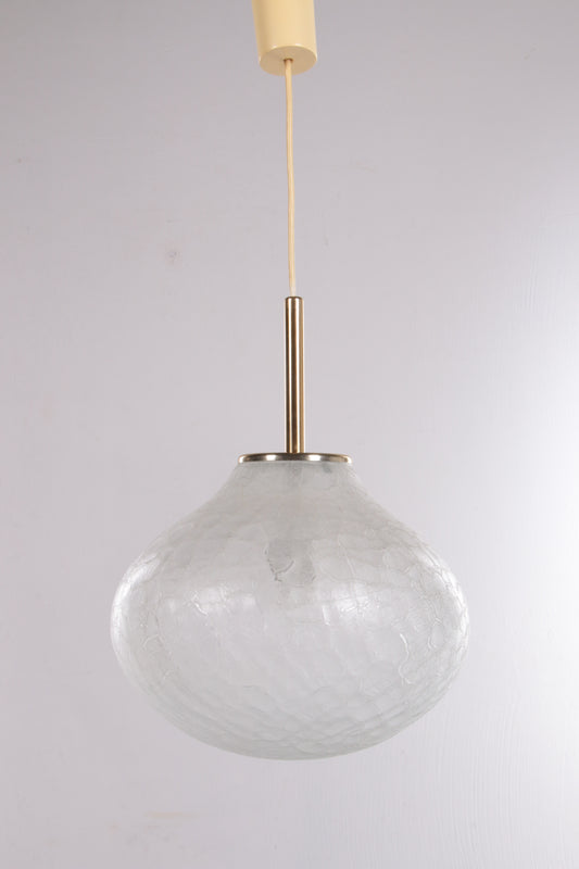 Zeer zeldzame glazen hanglamp van Doria Leuchten, 1960, Duitsland