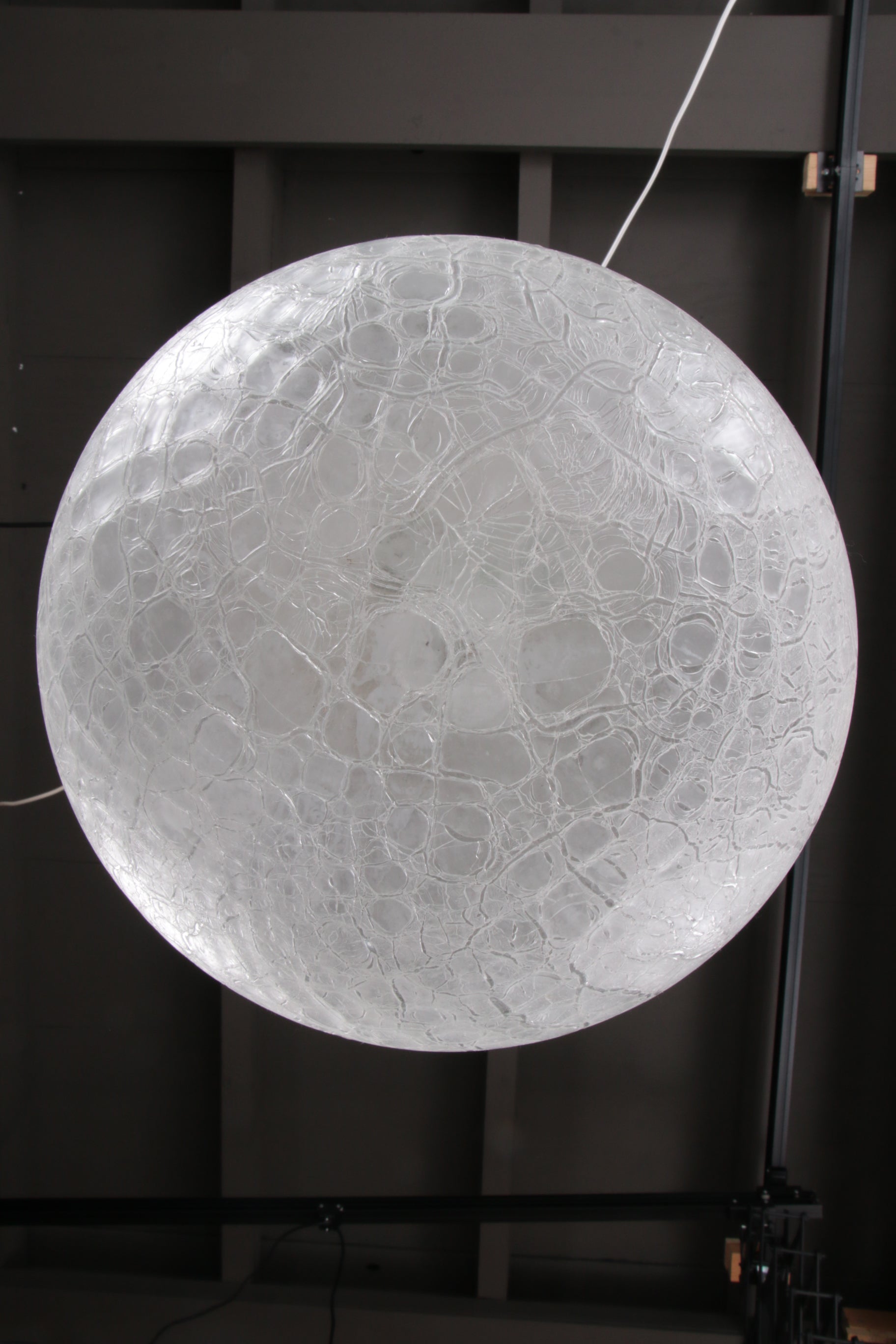 Zeer zeldzame glazen hanglamp van Doria Leuchten, 1960, Duitsland