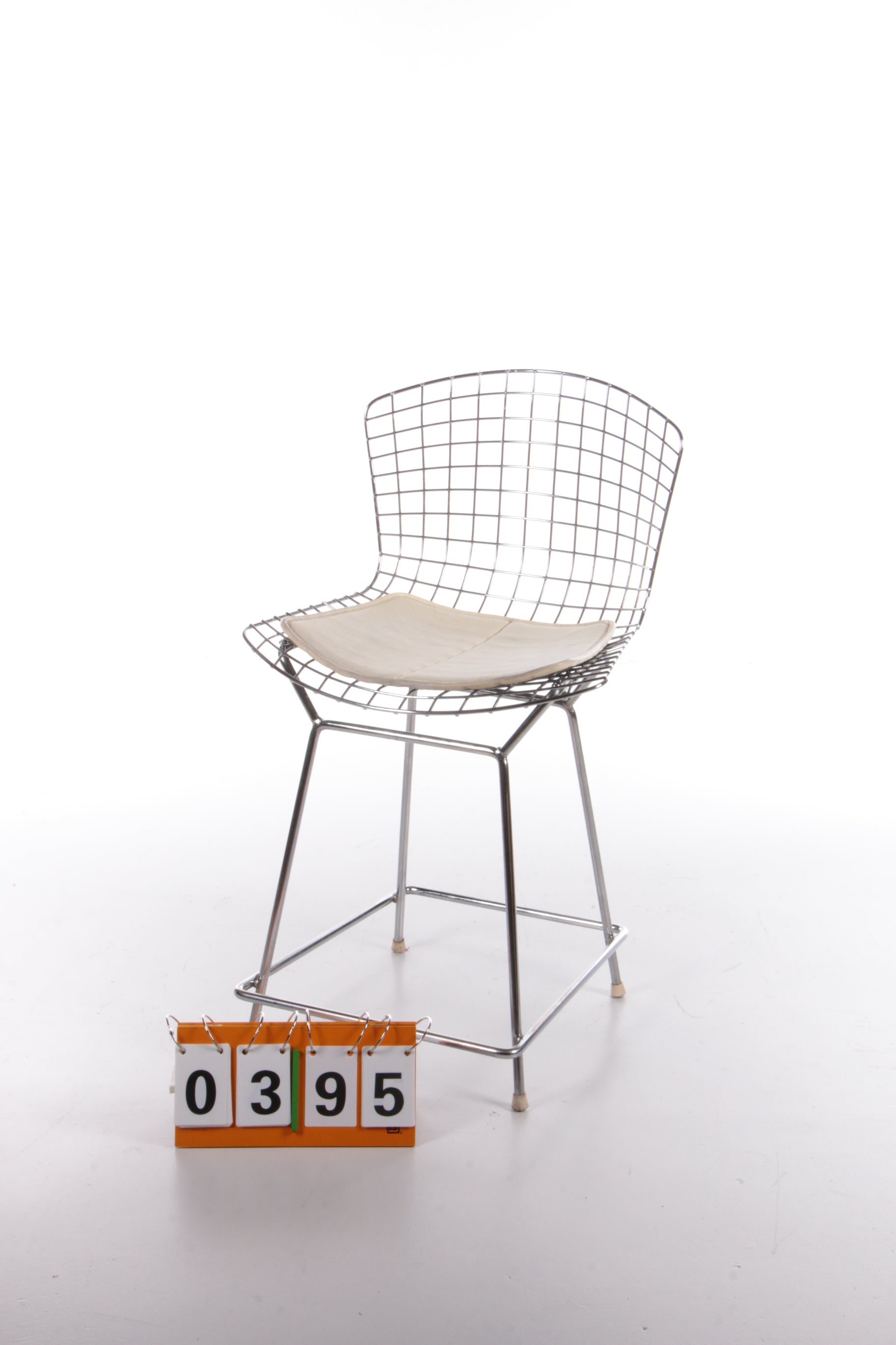 Knoll Bertoia Barkruk met mooi orgineel kussentje,1970