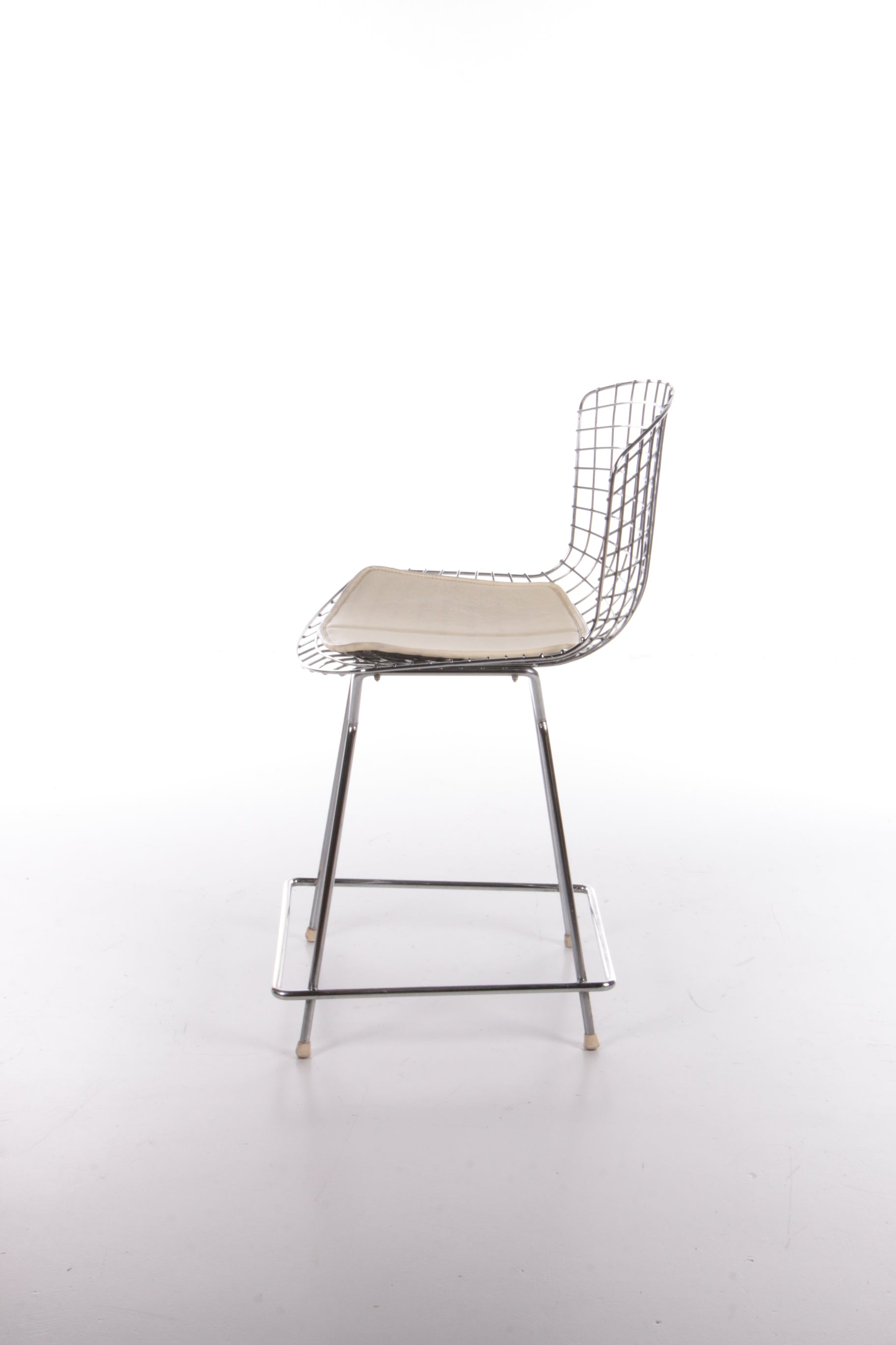Knoll Bertoia Barkruk met mooi orgineel kussentje,1970