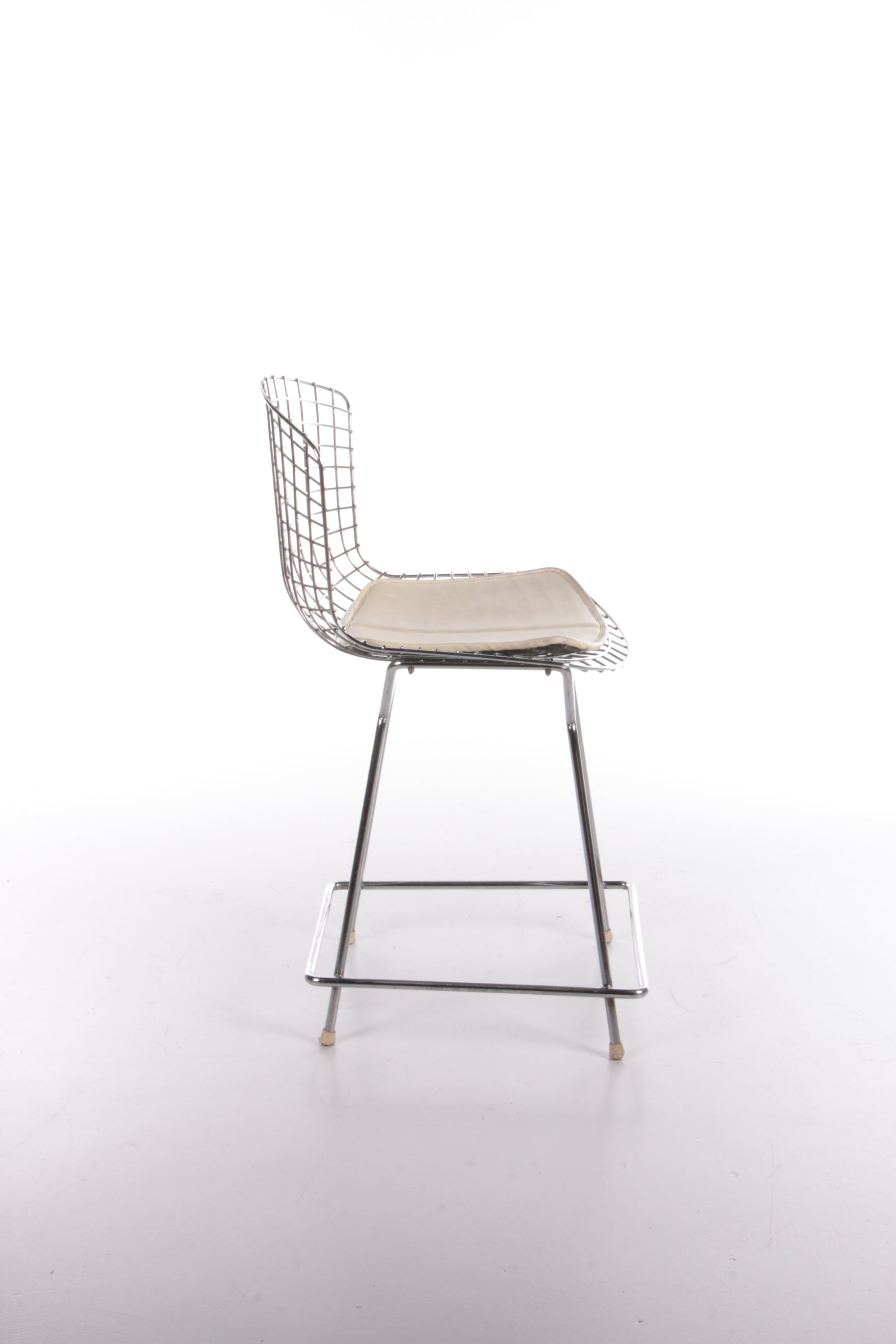 Knoll Bertoia Barkruk met mooi orgineel kussentje,1970