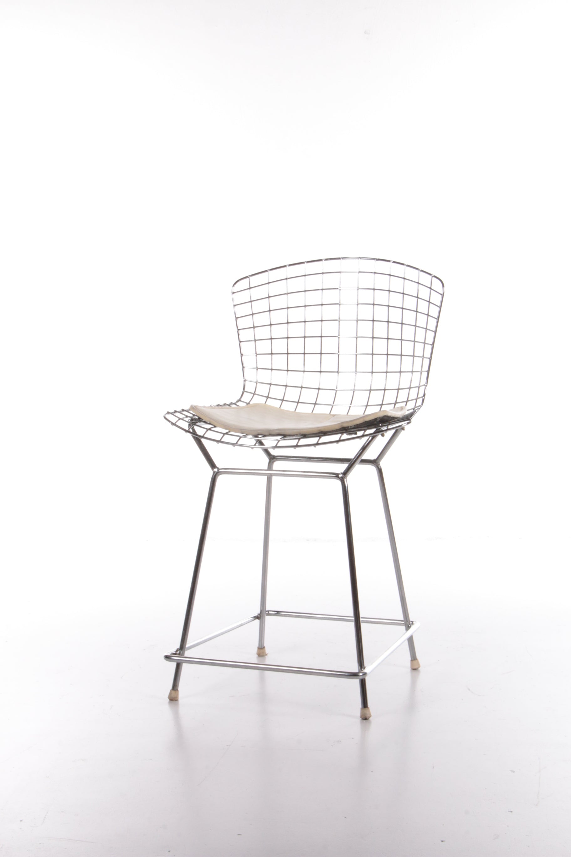 Knoll Bertoia Barkruk met mooi orgineel kussentje,1970