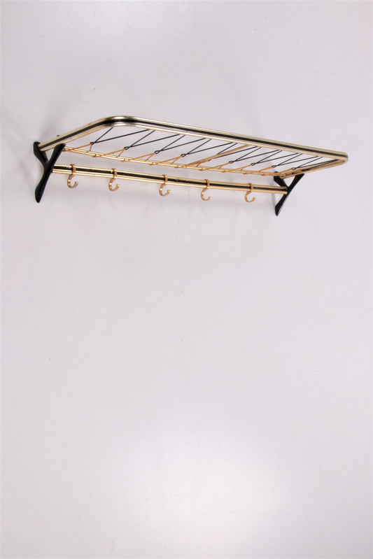 Wall Coat Rack Hollywood Regency Style 1960s