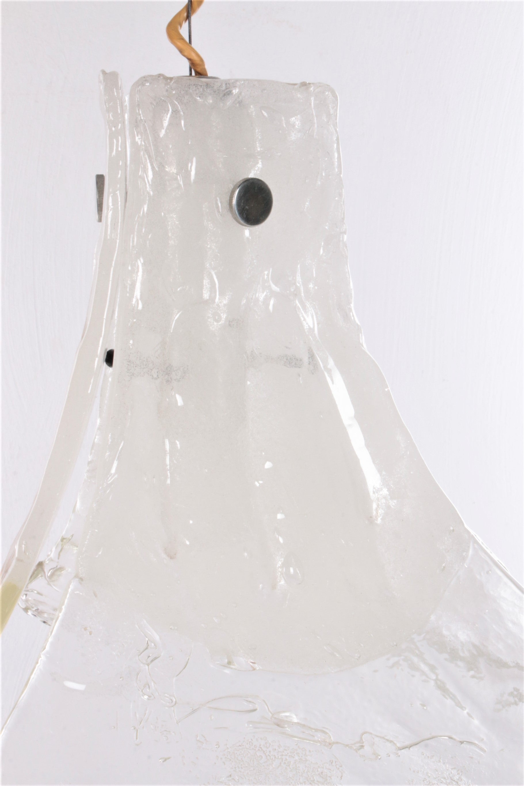 Vintage Mid-Century glazen hanglamp van J. T. Kalmar, 1960