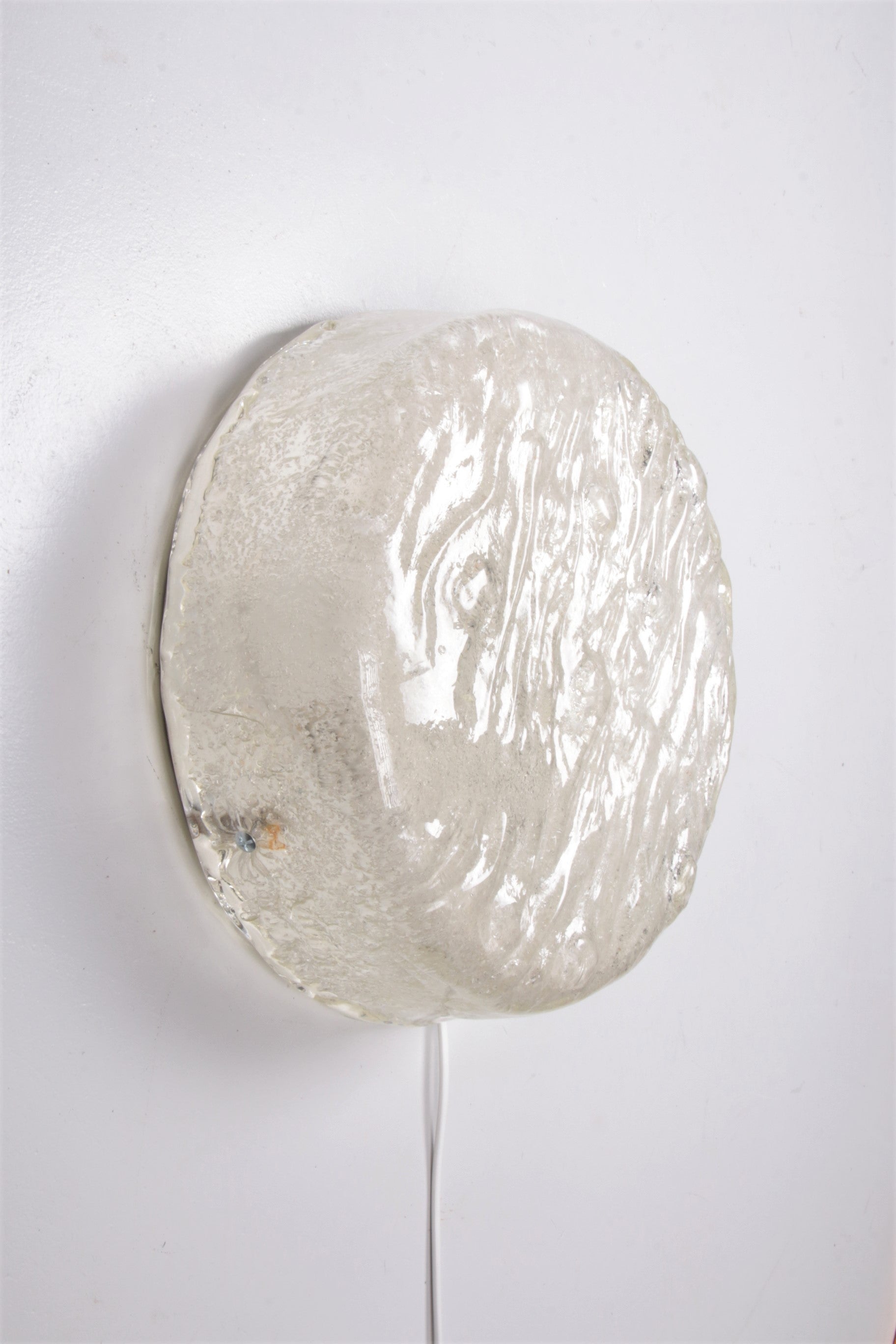 Vintage Ronde plafondlamp of wandlamp van kaiser idell,1960 Duitsland.