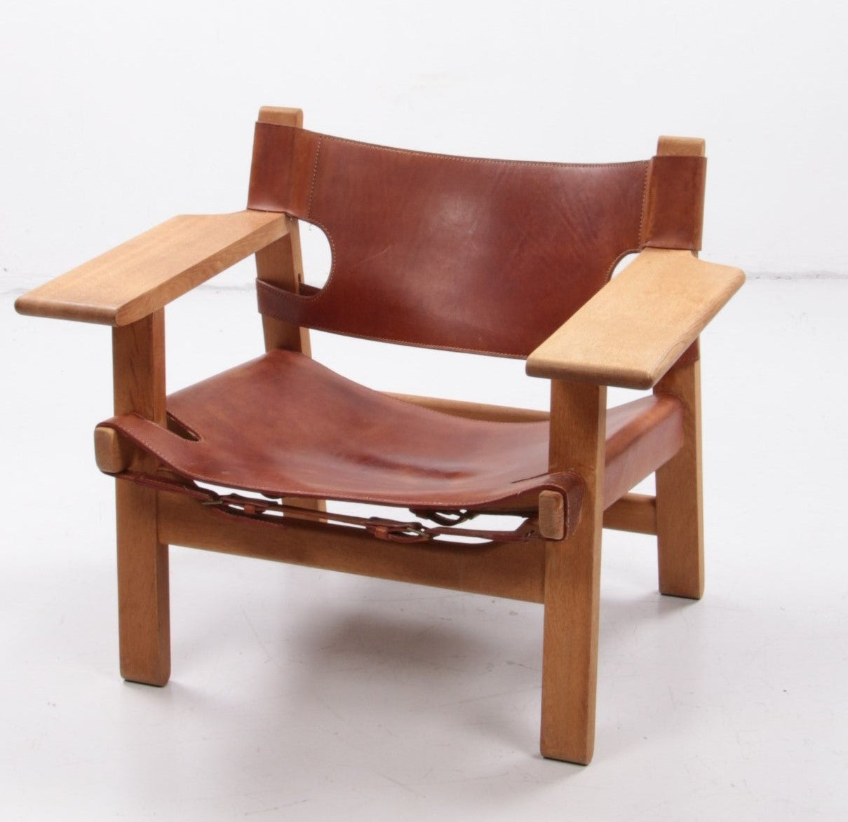 Design stoel van Borge Mogensen ook wel Spanisch chair genoemd,1960 Denemarken.