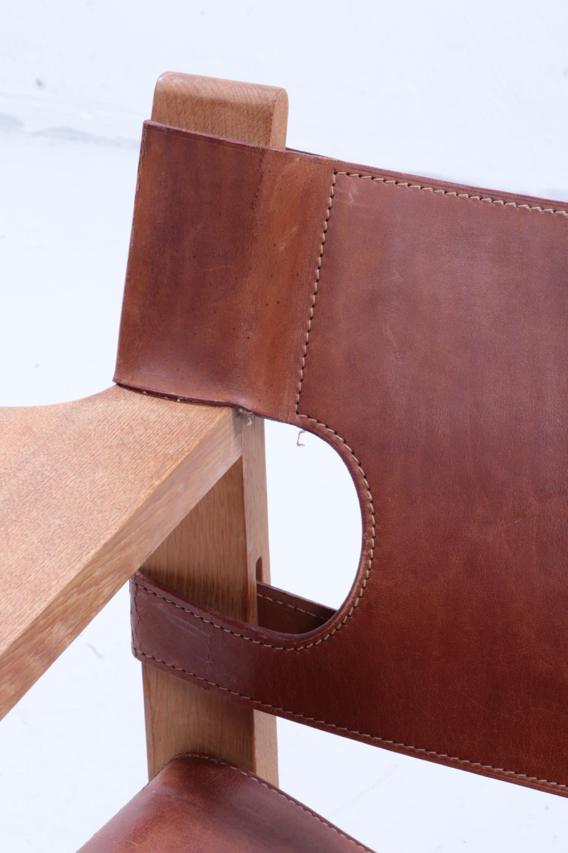 Design stoel van Borge Mogensen ook wel Spanisch chair genoemd,1960 Denemarken.