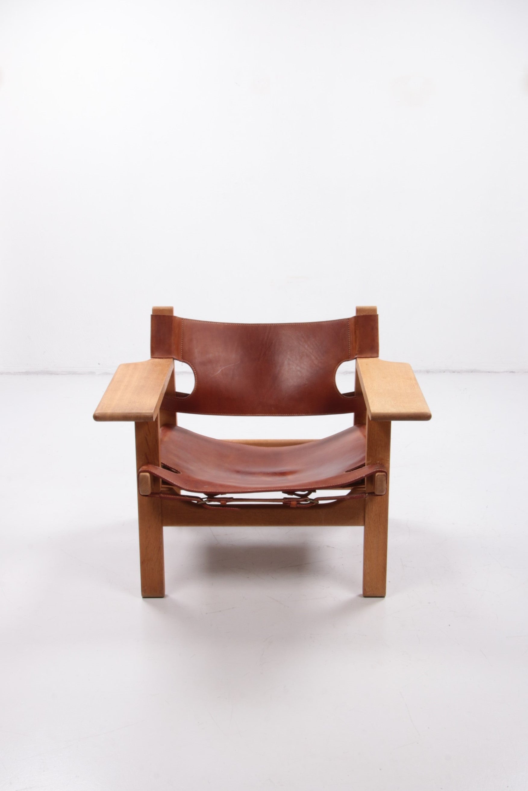 Design stoel van Borge Mogensen ook wel Spanisch chair genoemd,1960 Denemarken.