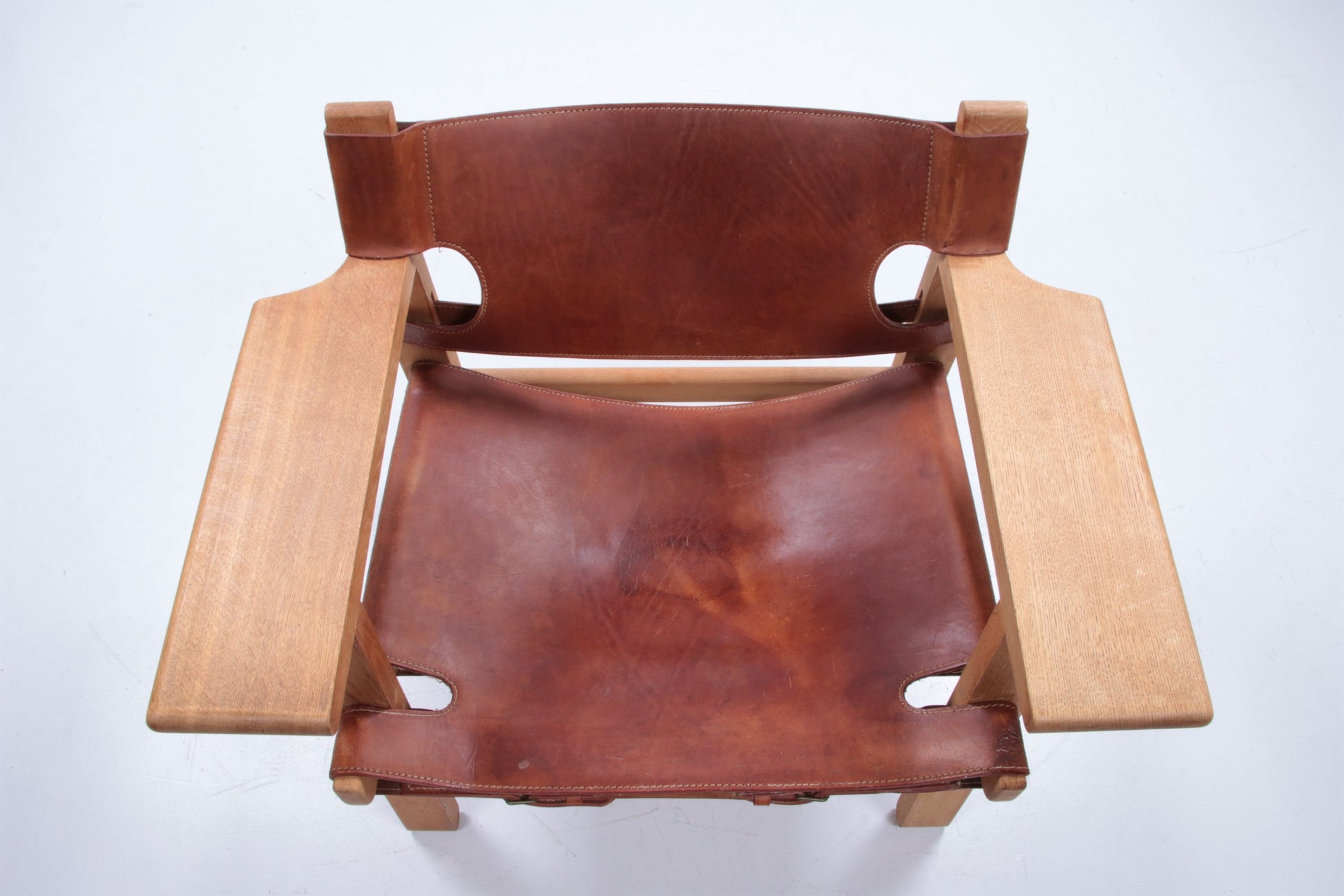 Design stoel van Borge Mogensen ook wel Spanisch chair genoemd,1960 Denemarken.