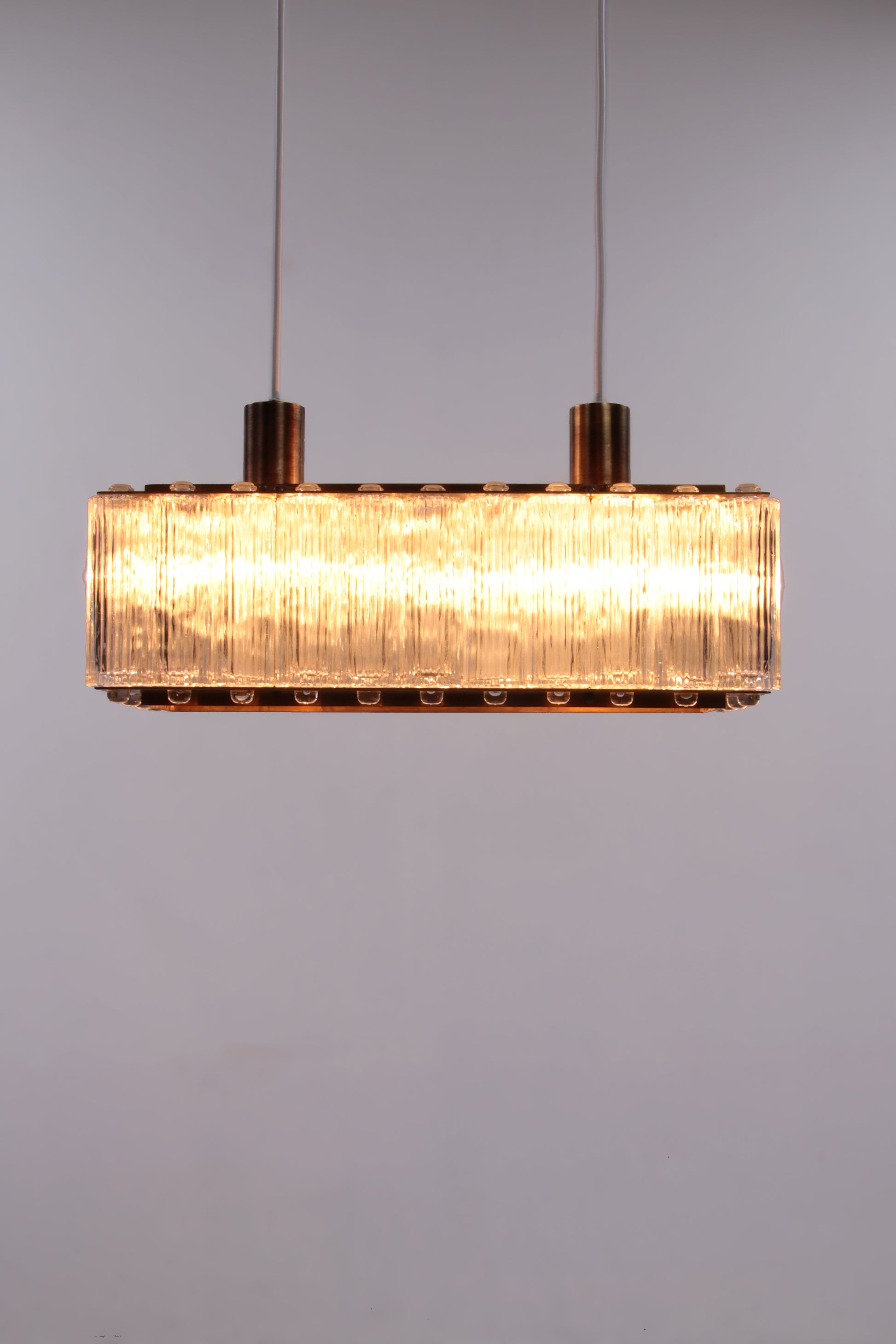 Zeldzame rechthoekige hanglamp Nordlys Light van Eric Warna