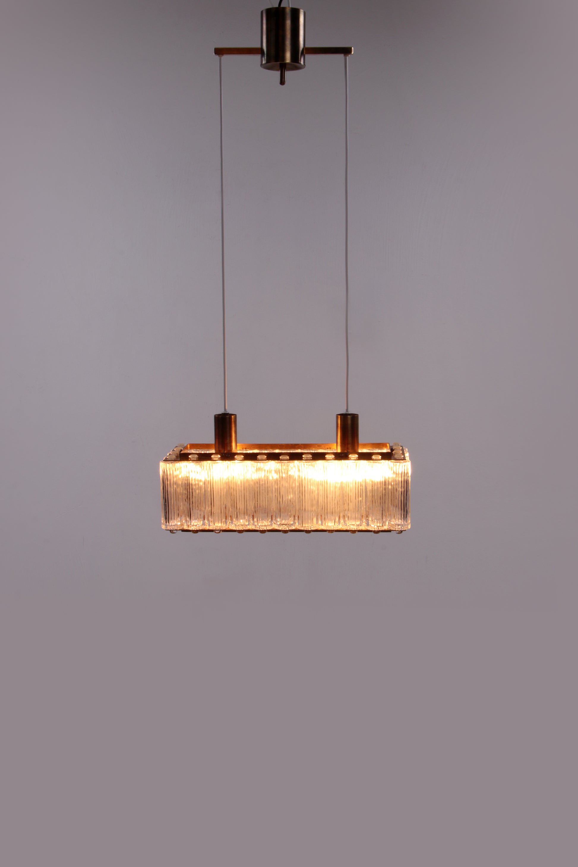 Zeldzame rechthoekige hanglamp Nordlys Light van Eric Warna