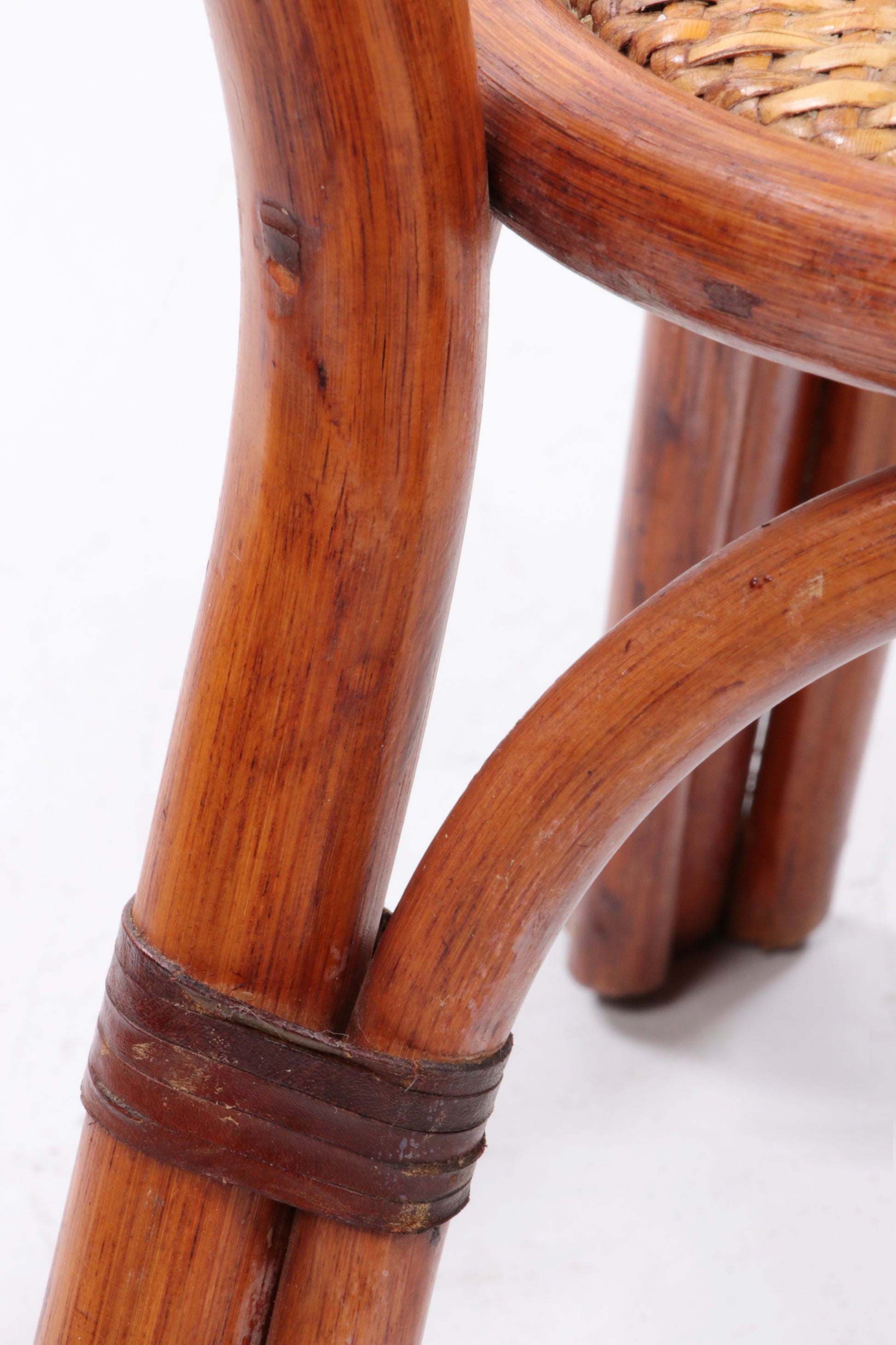 Vintage bamboe Plantentafel of sidetable,1960 Frankrijk.