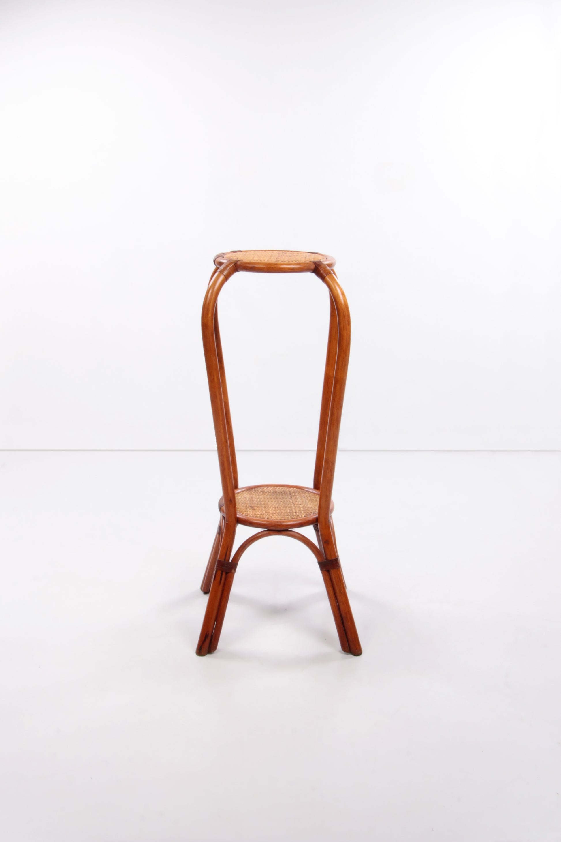 Vintage bamboe Plantentafel of sidetable,1960 Frankrijk.