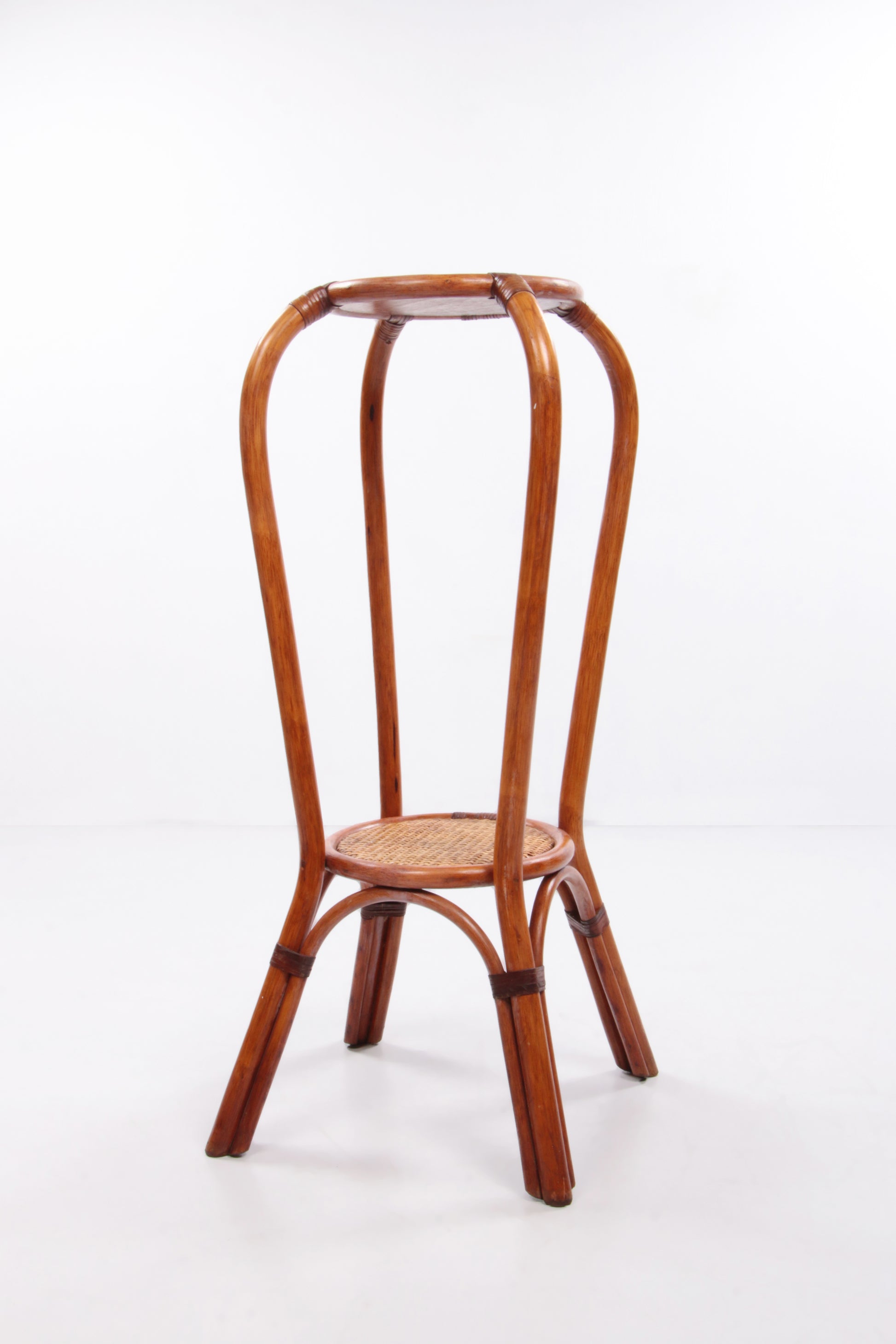 Vintage bamboe Plantentafel of sidetable,1960 Frankrijk.