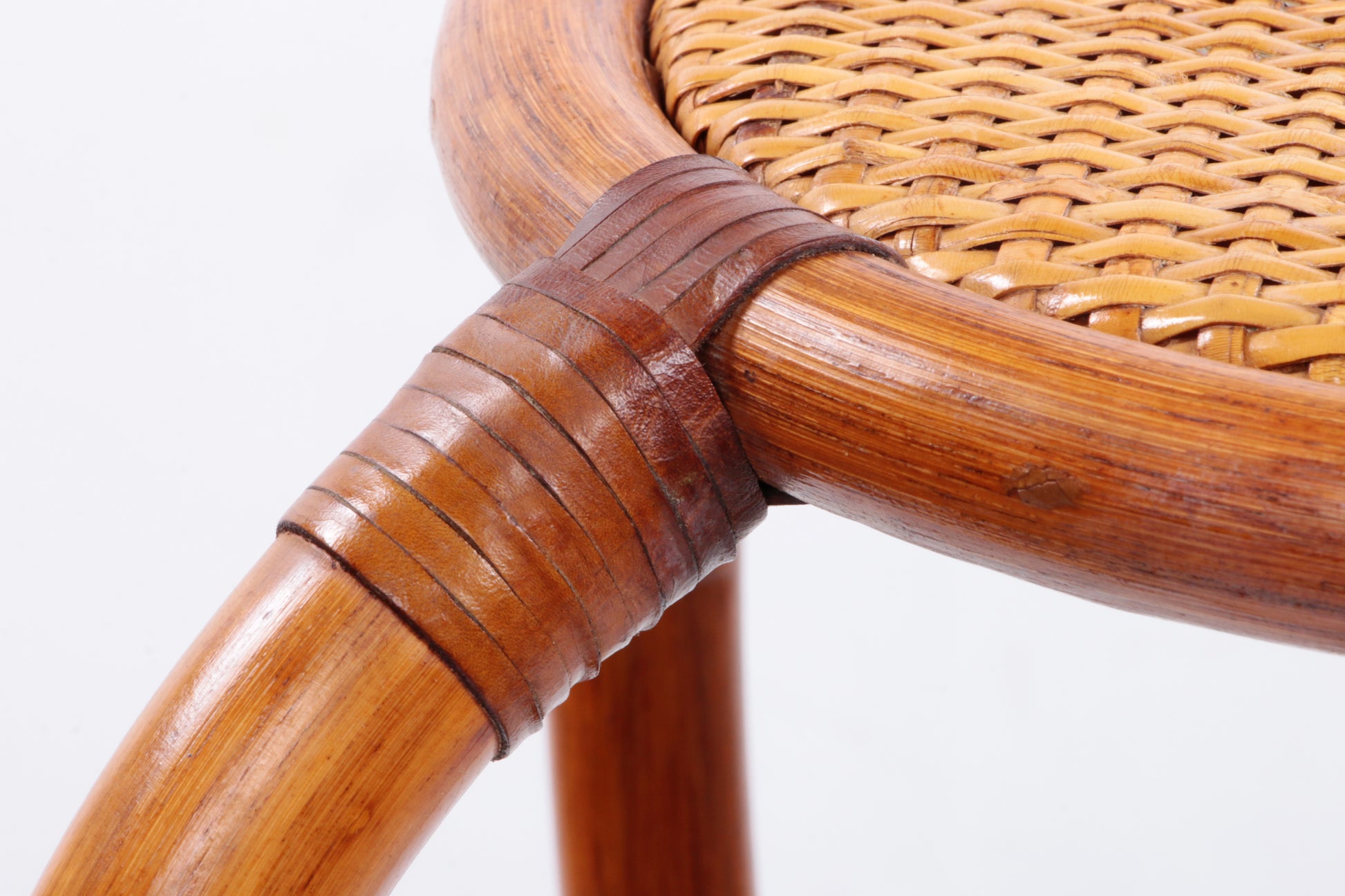 Vintage bamboe Plantentafel of sidetable,1960 Frankrijk.