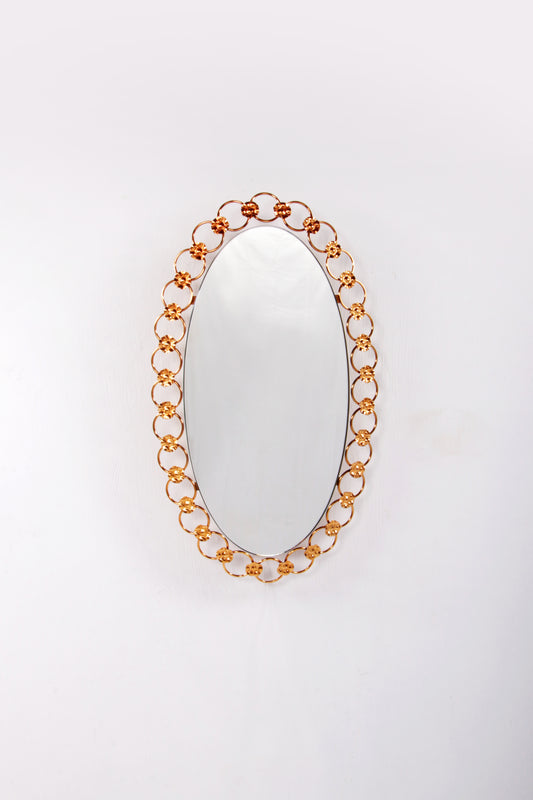 Hollywood Regency Lighted Wall Mirror, 1960s, Germany