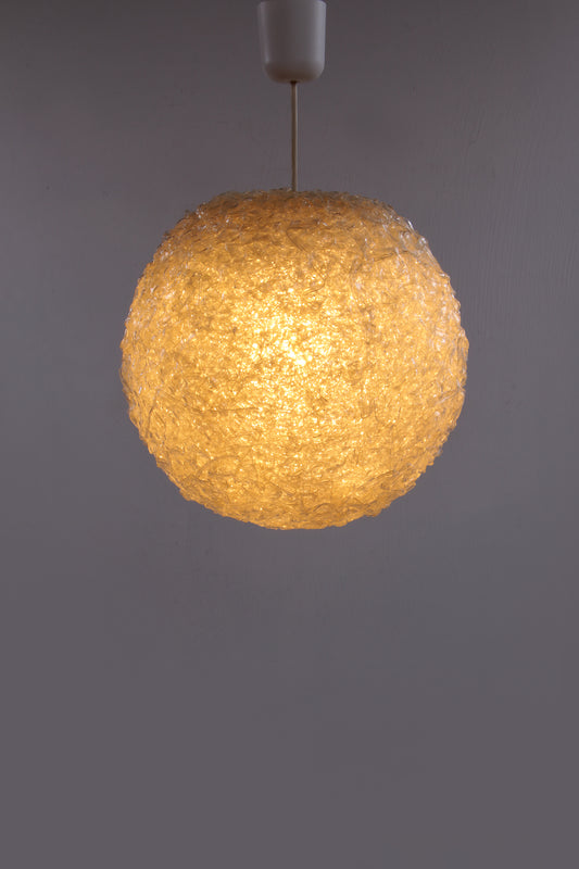 Vintage Hanglamp met prachtige grove structuur 1960 Germany