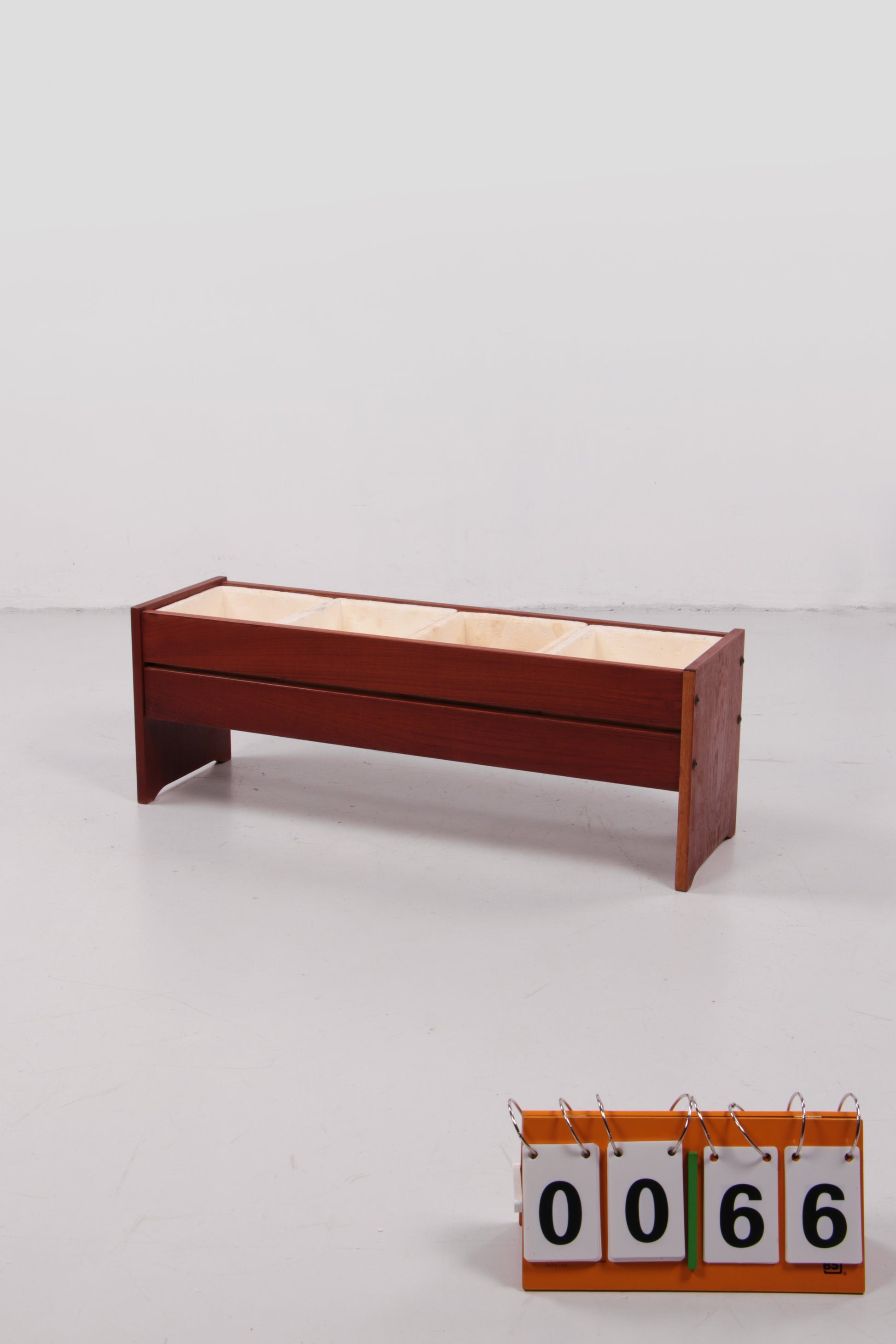 Bohemian stijl teakhouten design plantenbak,1960 Denemarken