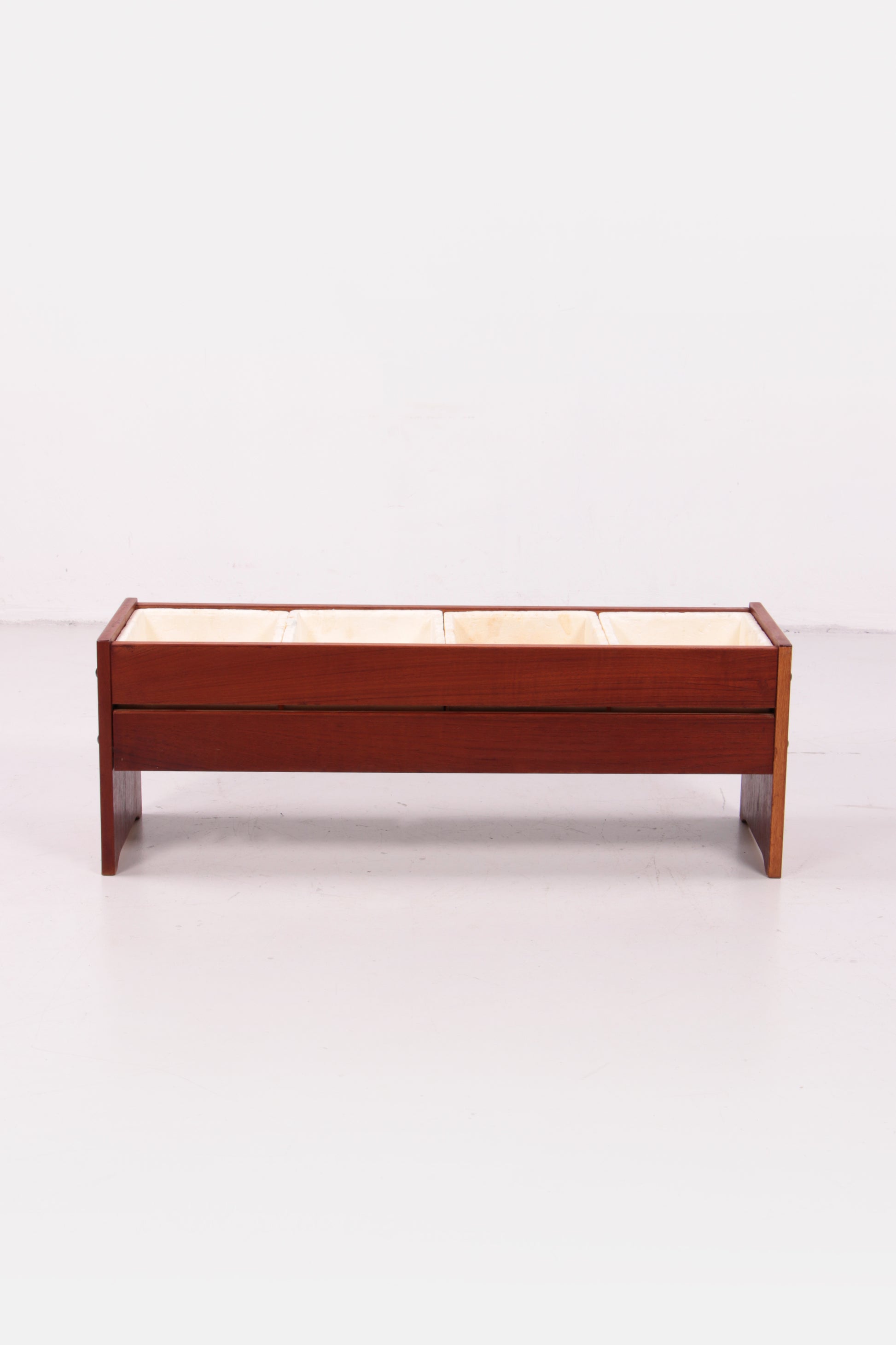 Bohemian stijl teakhouten design plantenbak,1960 Denemarken