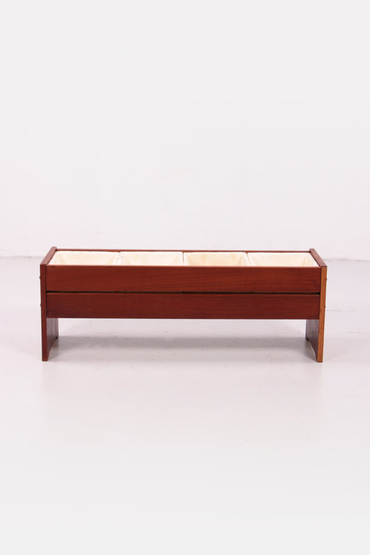 Bohemian stijl teakhouten design plantenbak,1960 Denemarken