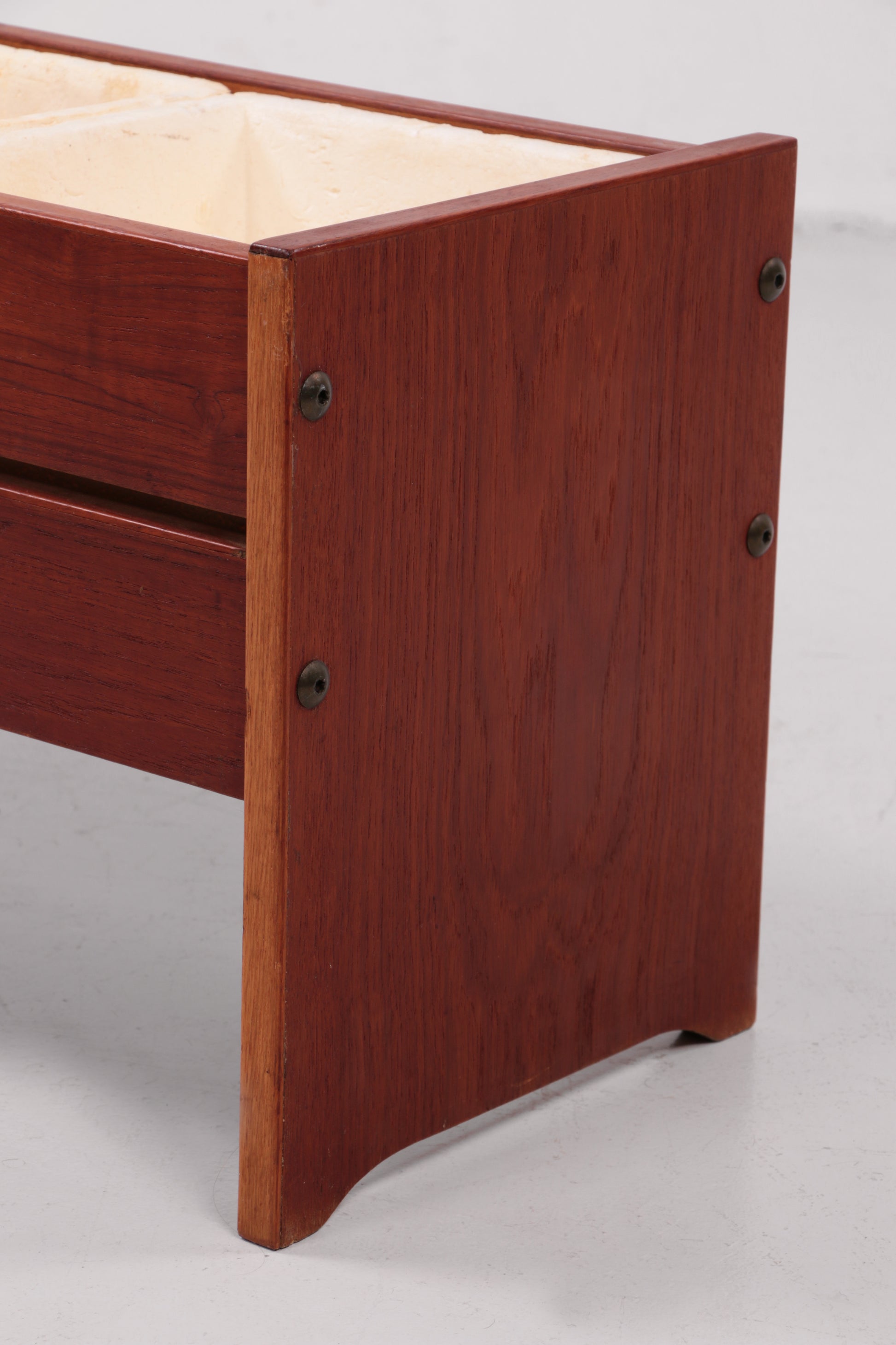 Bohemian stijl teakhouten design plantenbak,1960 Denemarken