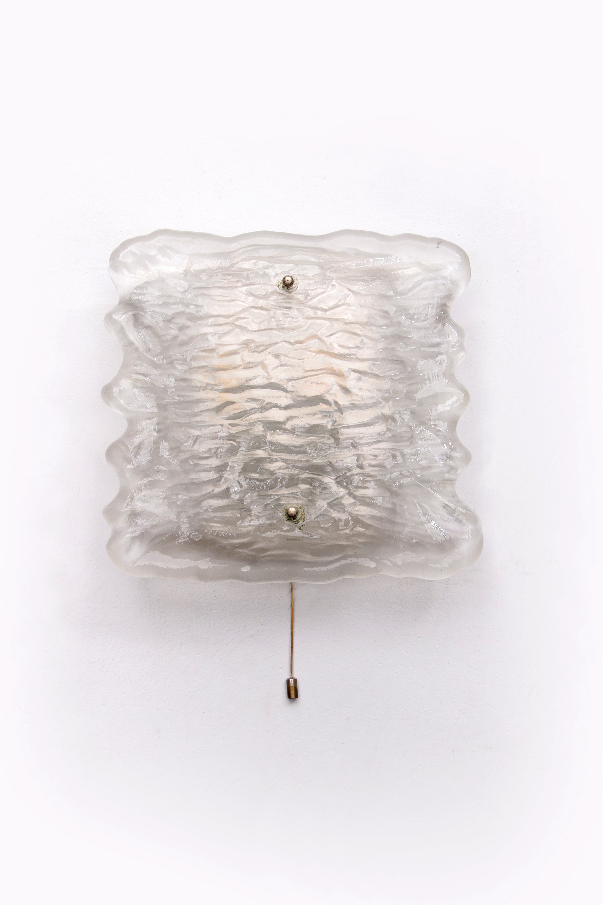 Mooie grote wandlamp van prachtig mat glas,1960 Duitsland