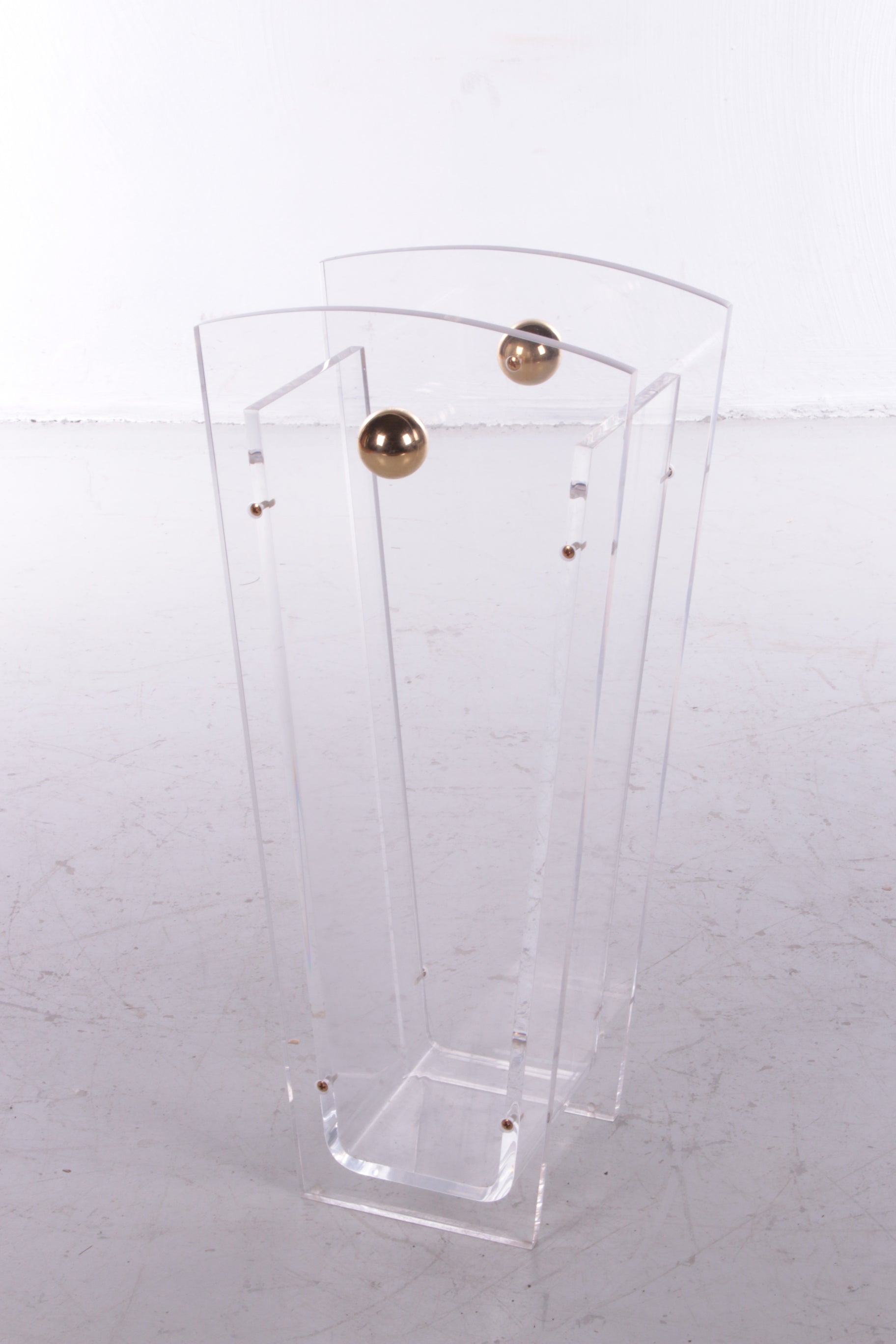 Plexieglas Paraplubak Charles Hollis Jones met messing accenten,