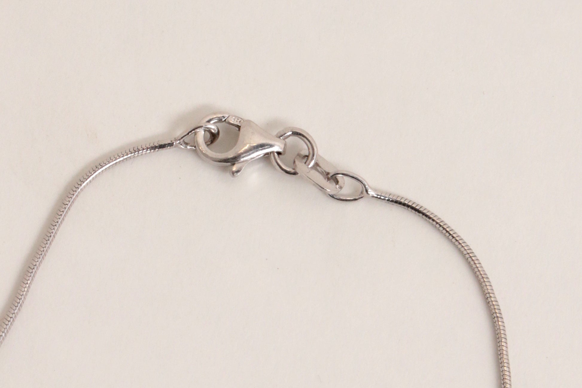 Vintage Hans Hanssen ketting Zilver, 14k goud met diamant