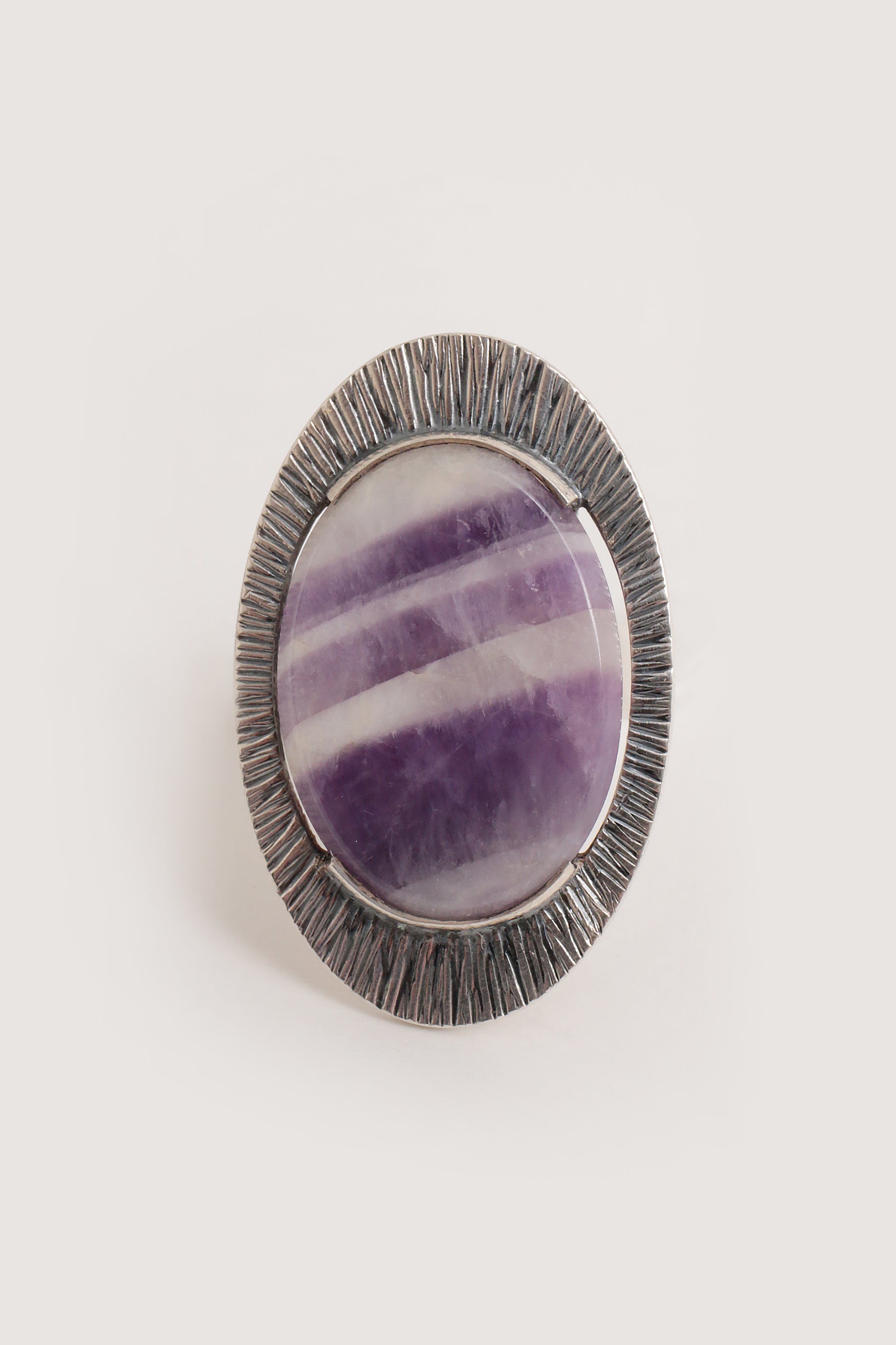Zilveren ring Design van Elis Kauppi Kupittaan Kulta met Amethist,1970