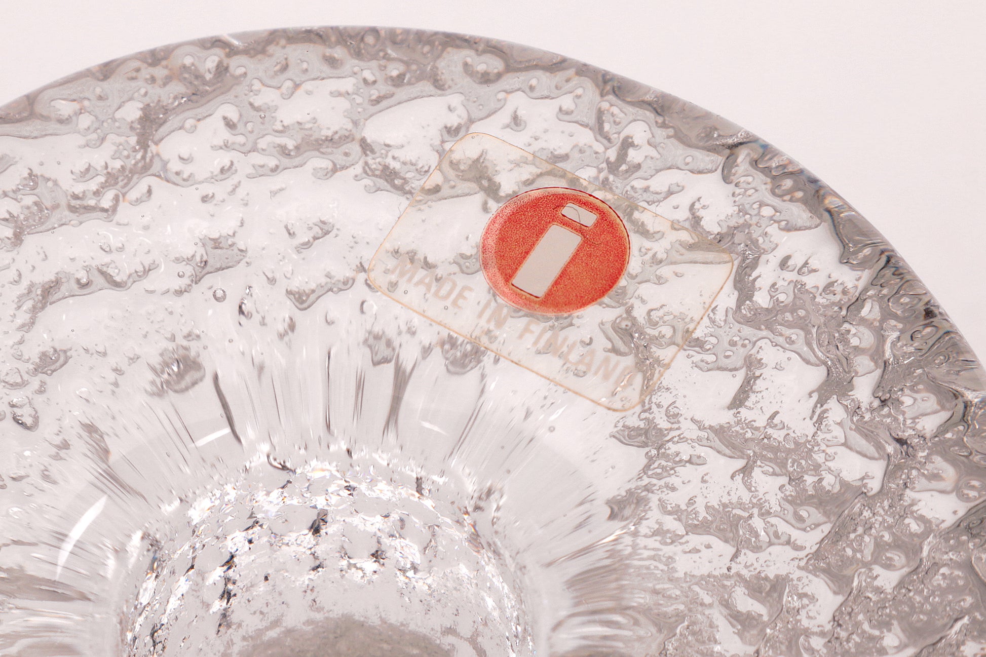 Kandelaar Design van Timo Sarpaneva Iittala glas,1960 Finland