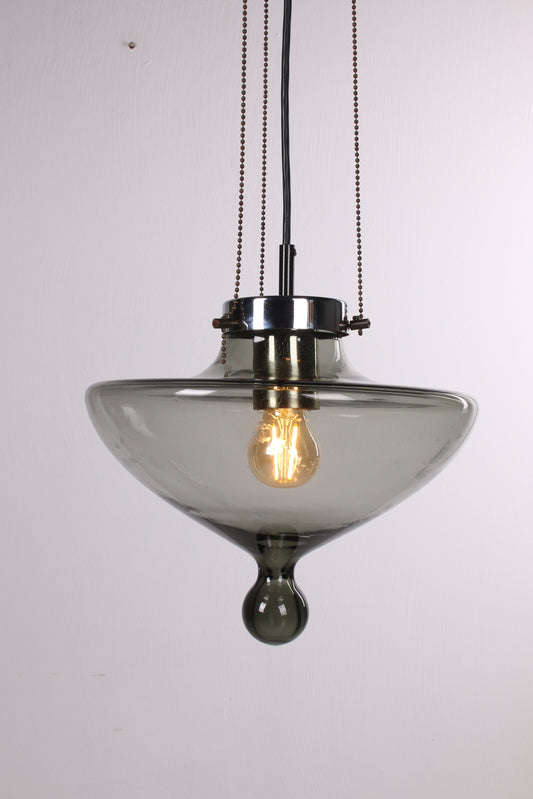Hang lamp High Chaparral by Raak, 1970s voorkant licht aan