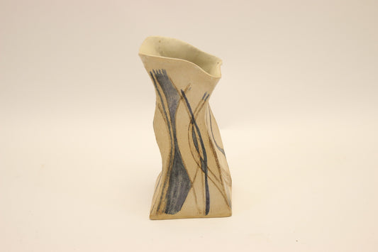 Studio Aardewerk Model Vaas uit Denemarken gemerkt RUTH 87 voorkant