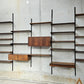 Modular Dark Wood Wall System by Kai Kristiansen - FM Møbler