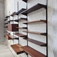 Modular Dark Wood Wall System by Kai Kristiansen - FM Møbler