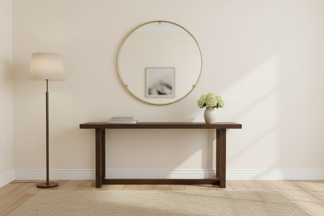 Italian 1960s Solid Brass Wall Mirror with Original Patina – Milan Nightlife Provenance