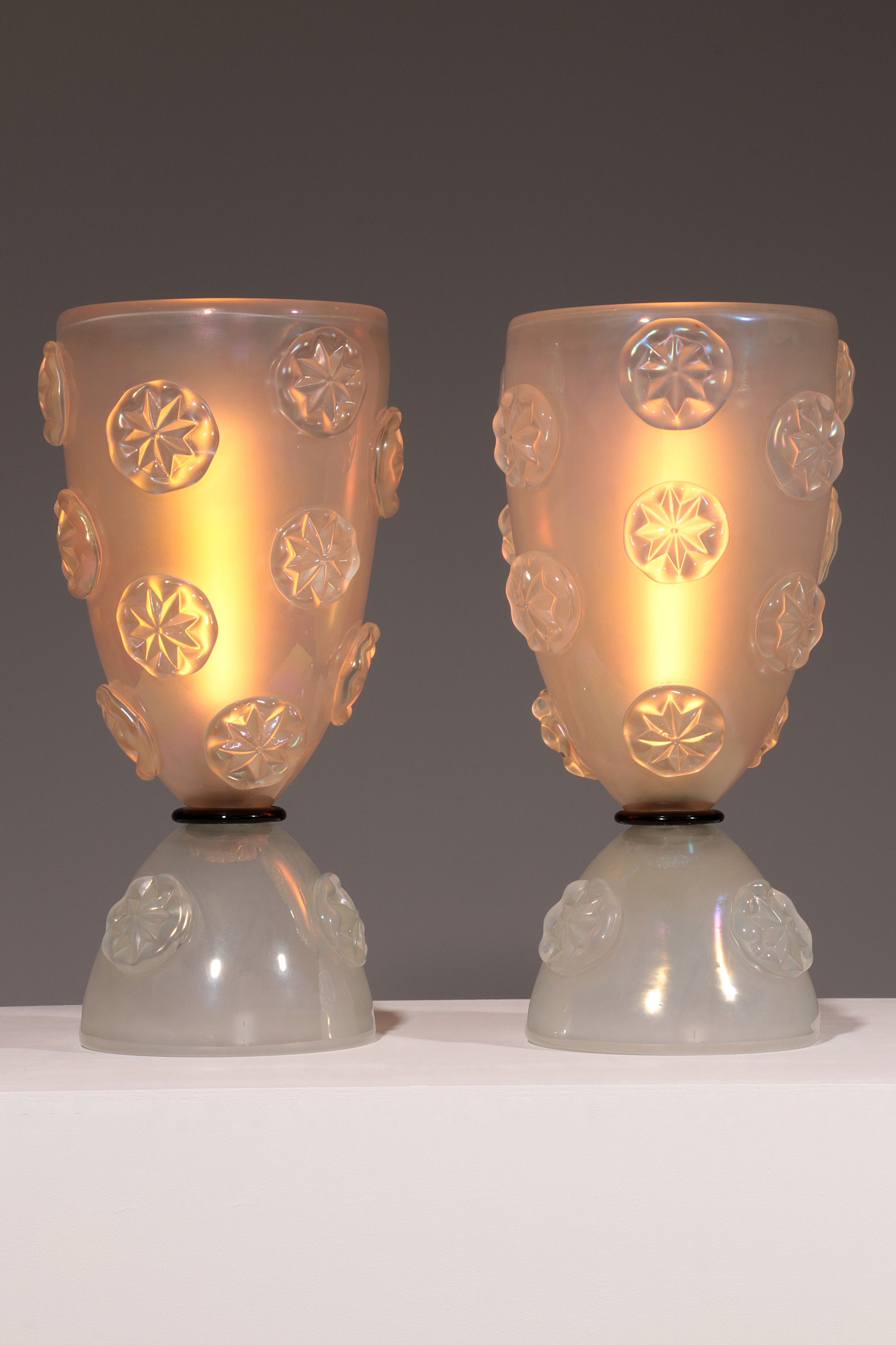 Murano Glass Table Lamps by Barovier & Toso, 1950s – Elegant Venetian Design