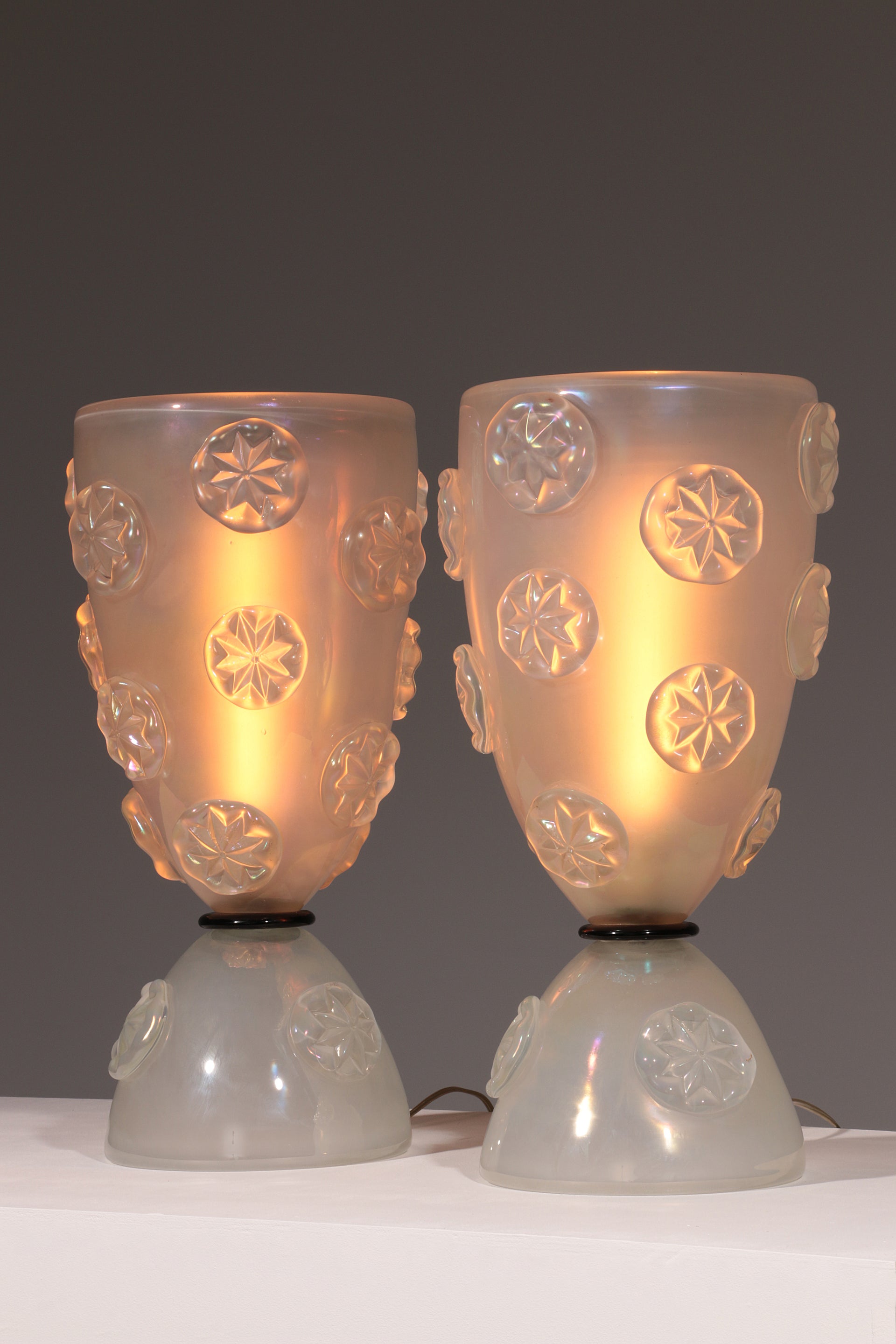Murano Glass Table Lamps by Barovier & Toso, 1950s – Elegant Venetian Design