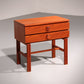 Vintage Teak Chest of Drawers with Leather Handles by Fröseke Nybrofabrik