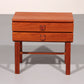 Vintage Teak Chest of Drawers with Leather Handles by Fröseke Nybrofabrik