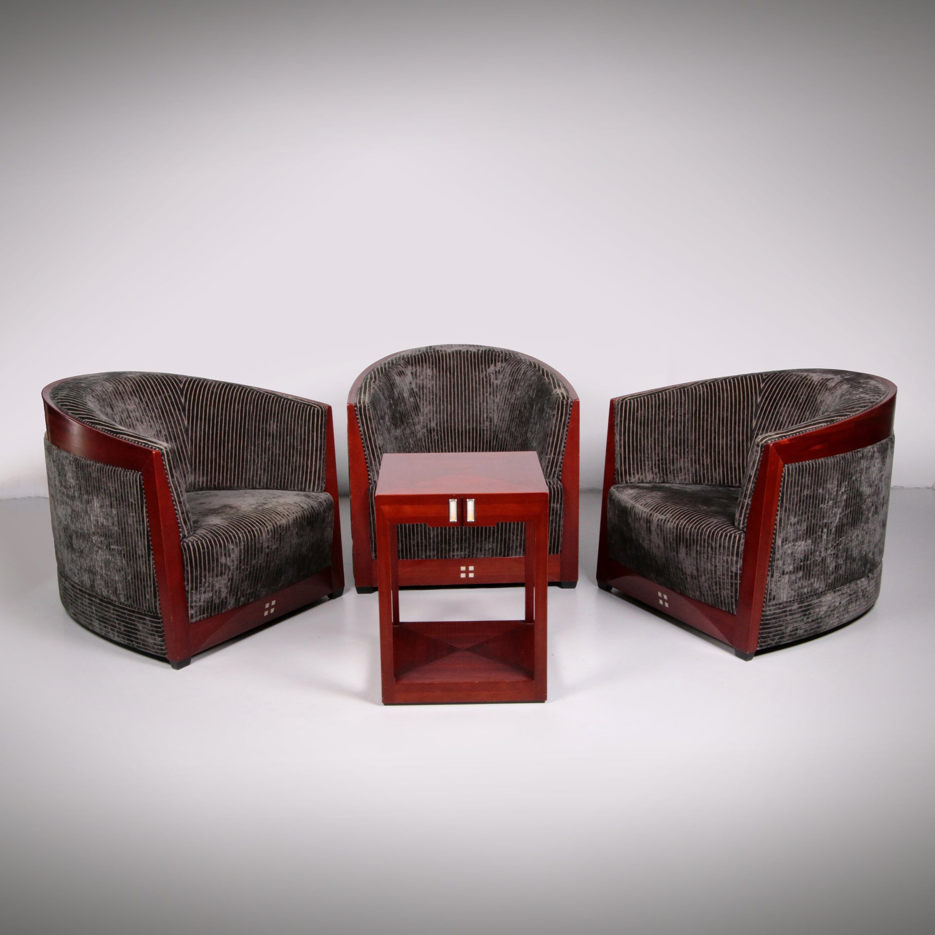 Art Deco Armchairs Design from Frits Schuitema with Table, 1980