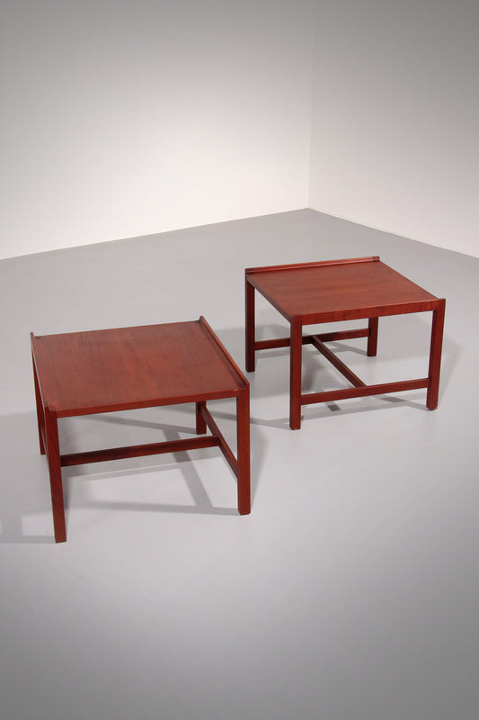 Mid-Century Danish Teak Side Tables by Illums Bolighus